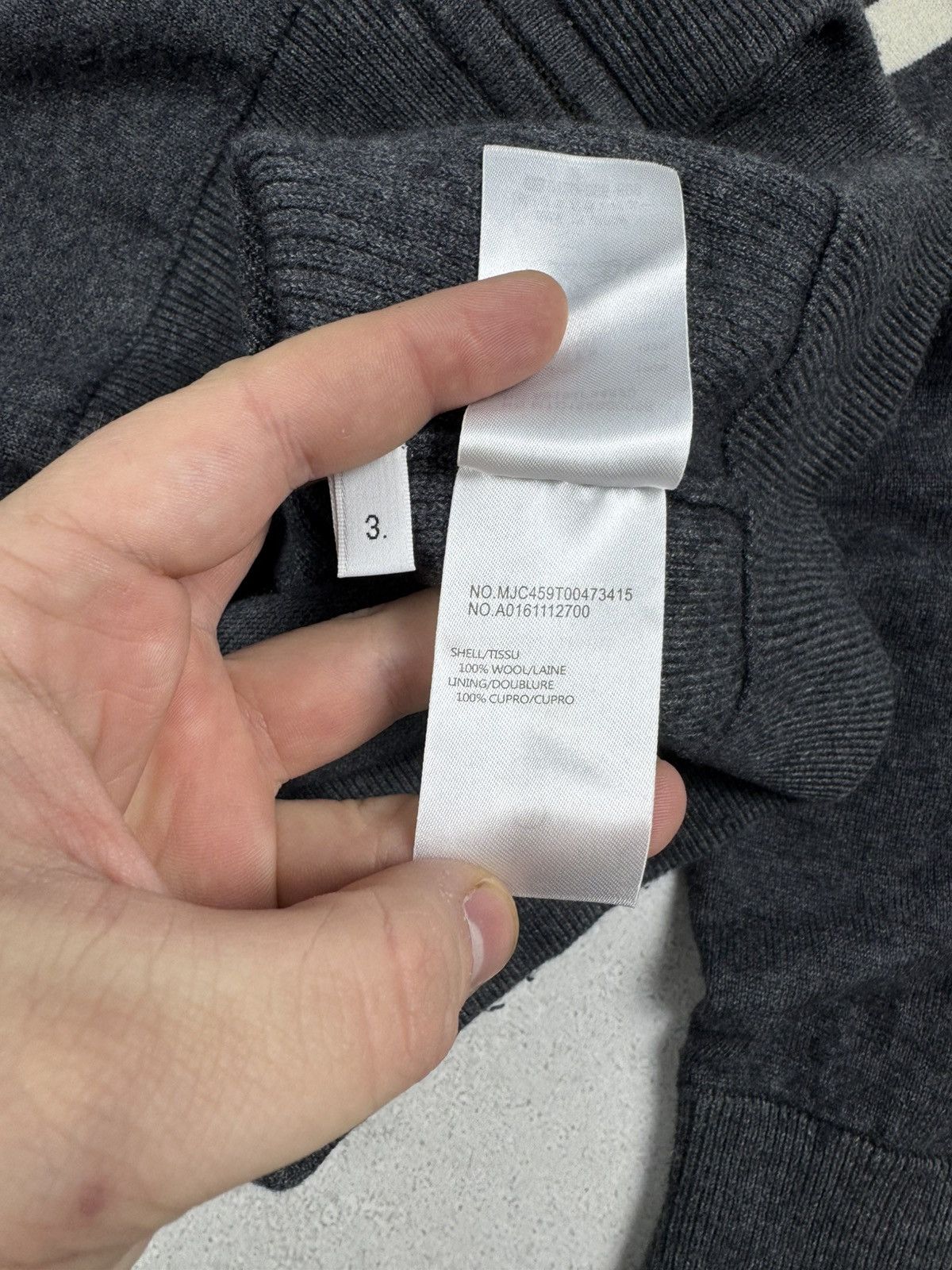 Thom Browne Thom Browne Wool Gray Zip Hoodie Classic Japan Pullover Size US L / EU 52-54 / 3 - 11 Thumbnail