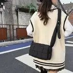 Japanese Brand Black Padded Cross Body Bag Size ONE SIZE - 2 Thumbnail