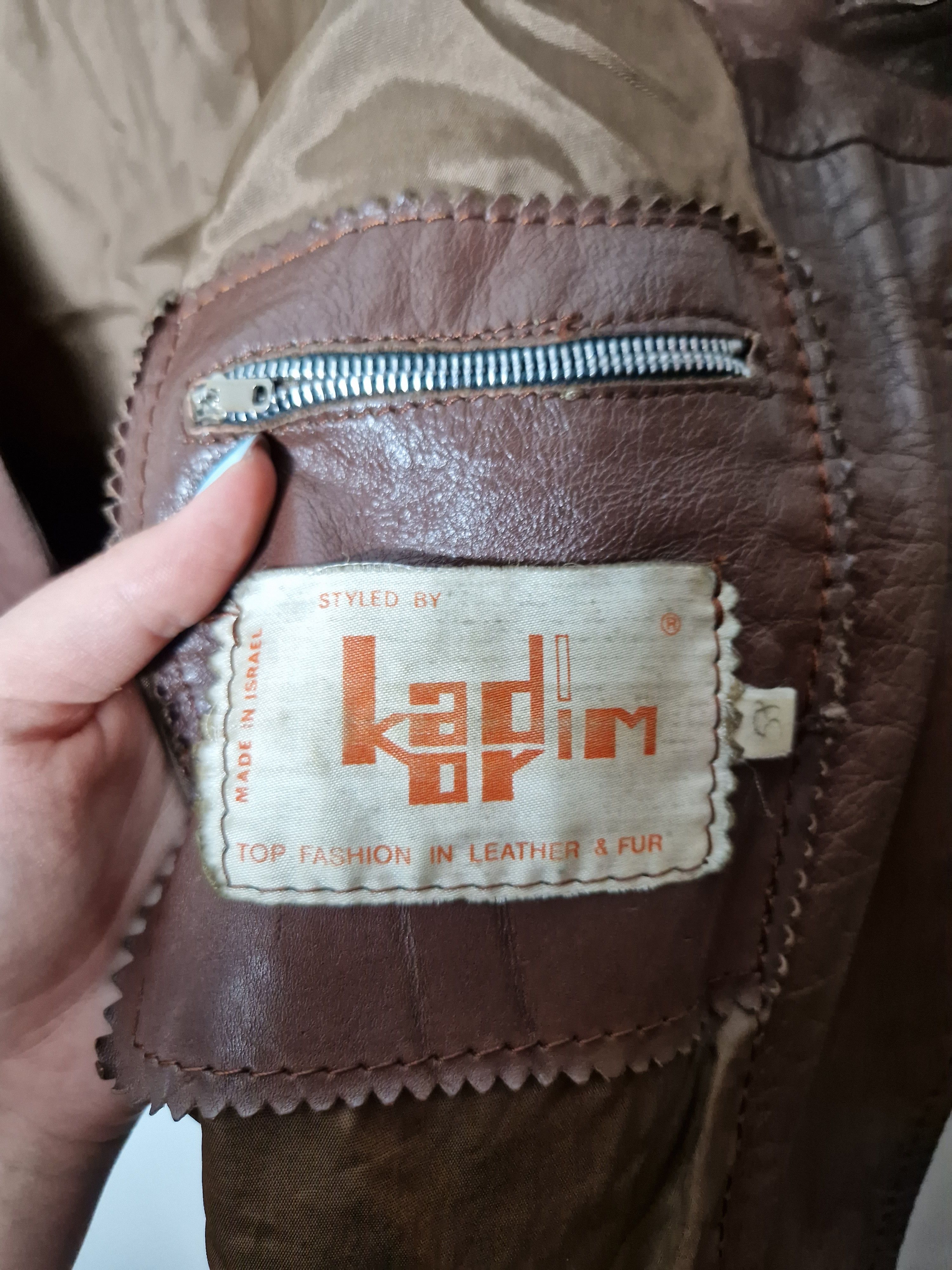 Vintage vintage leather blazer Size US XL / EU 56 / 4 - 7 Thumbnail