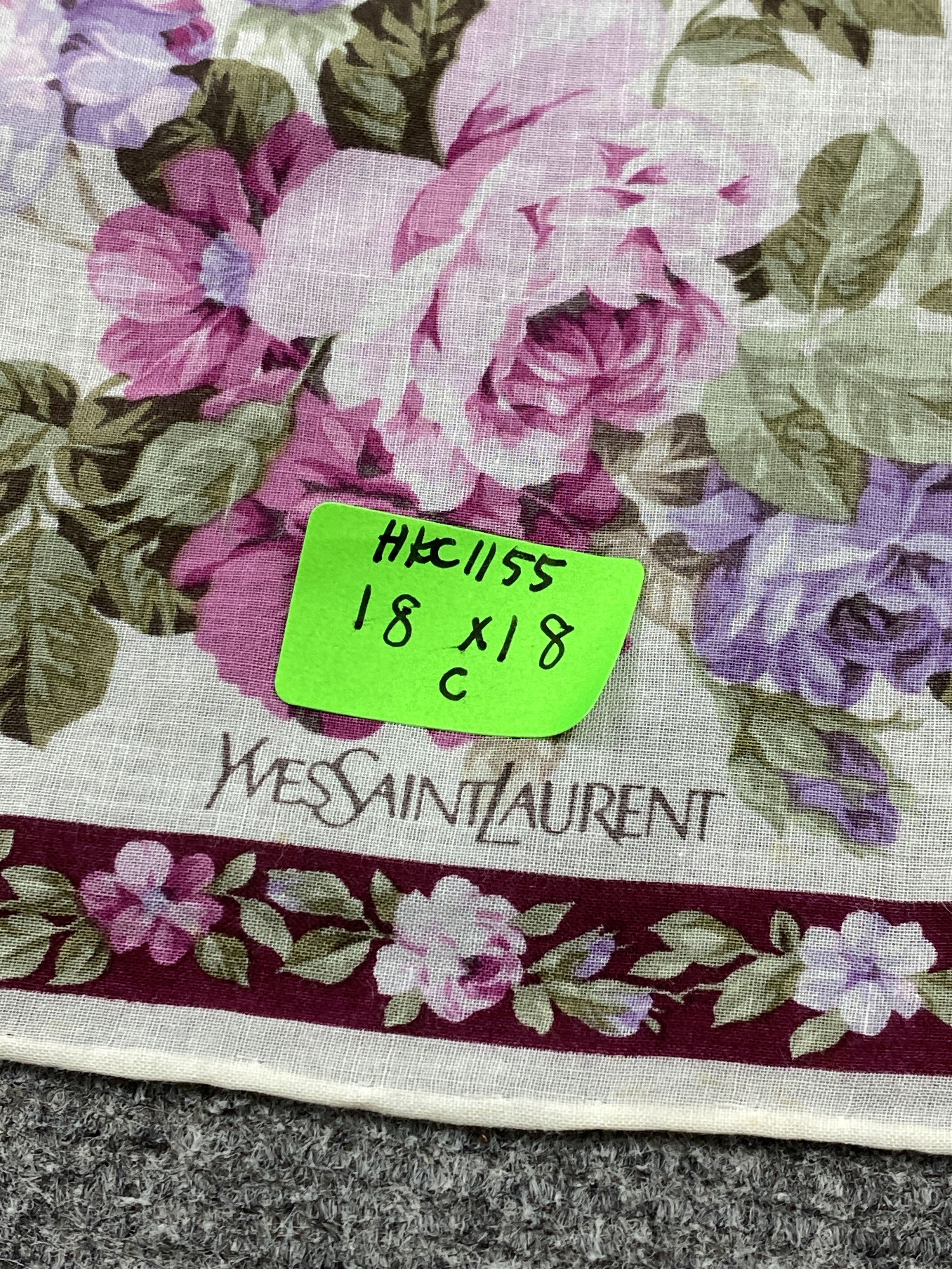 Yves Saint Laurent Yves Saint Laurent Handkerchief / Neckerchief HKC1155 Size ONE SIZE - 7 Thumbnail