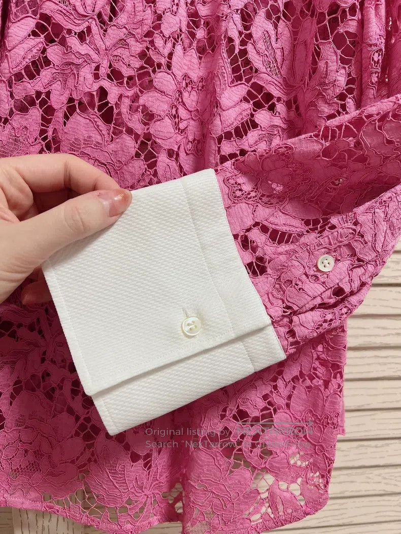 Valentino Valentino Water-soluble lace shirt jacket Size M / US 6-8 / IT 42-44 - 4 Thumbnail