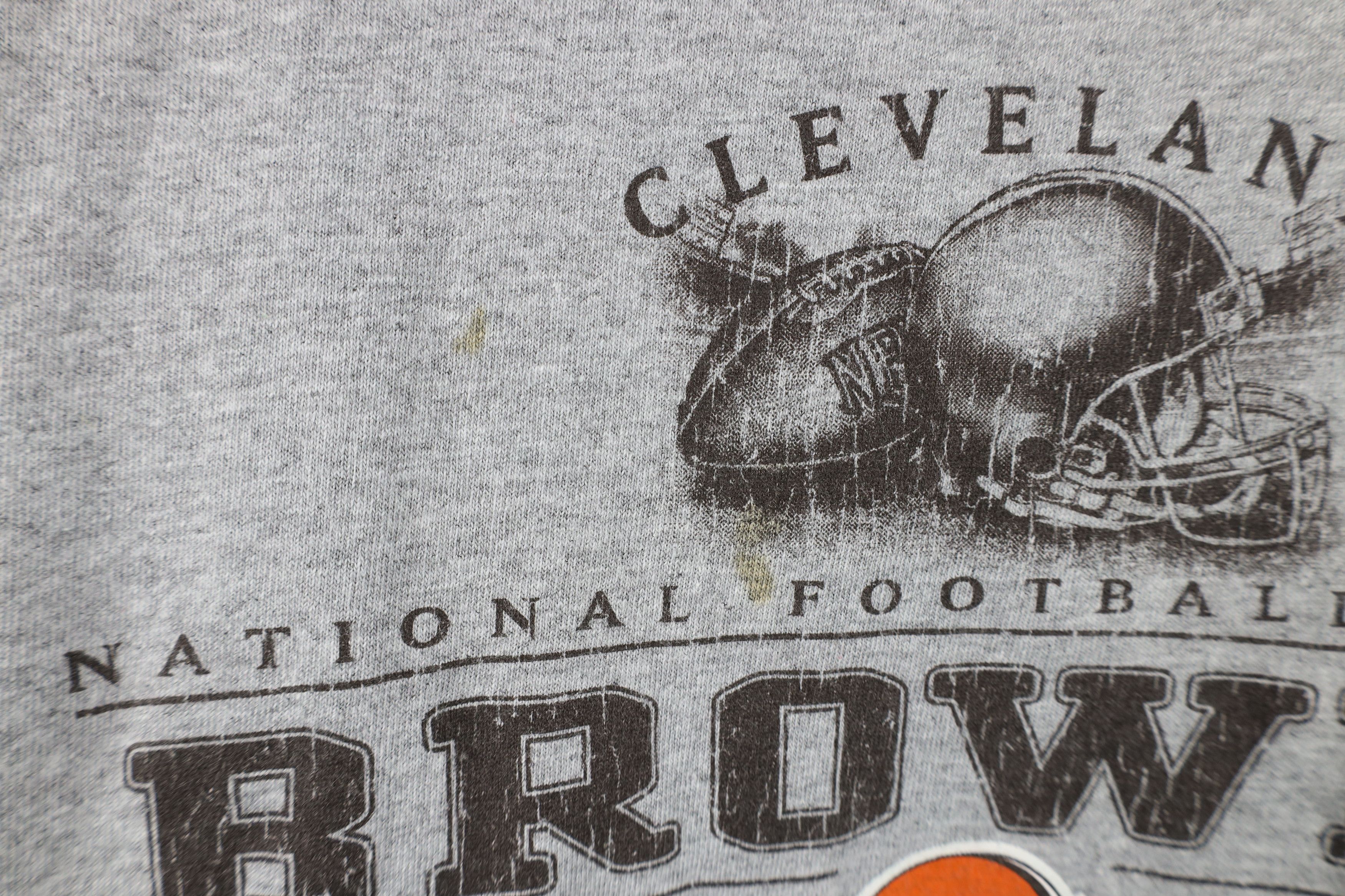 Vintage Vintage Browns Football Long Sleeve T-Shirt Heather Gray Size US XXL / EU 58 / 5 - 5 Thumbnail