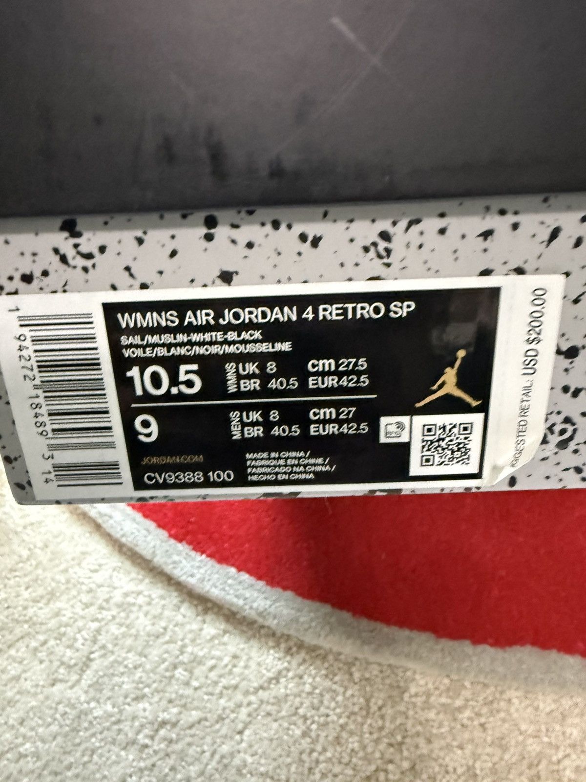 Nike × Off-White Nike Off-White Air Jordan 4 Sail Size US 9 / EU 42 - 10 Thumbnail