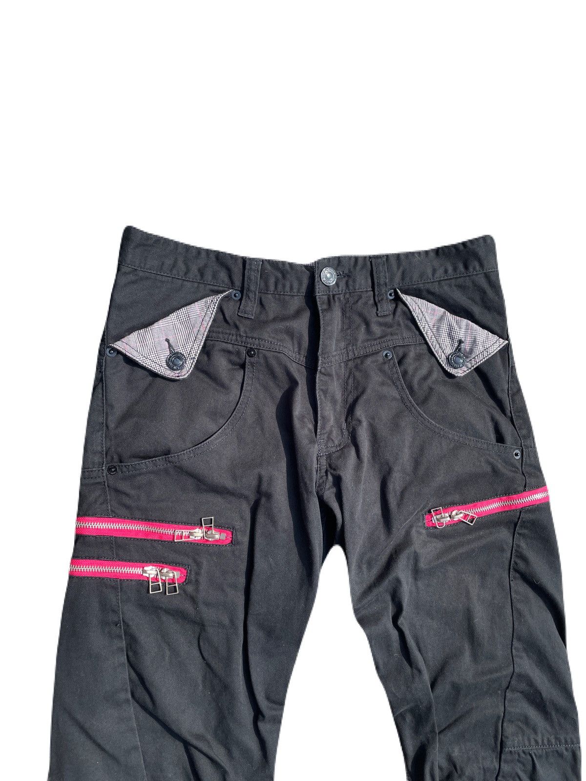 If Six Was Nine 2000s Japanese archive Vkei Articulated Panel Zip Pants Y2K Size US 30 / EU 46 - 5 Thumbnail