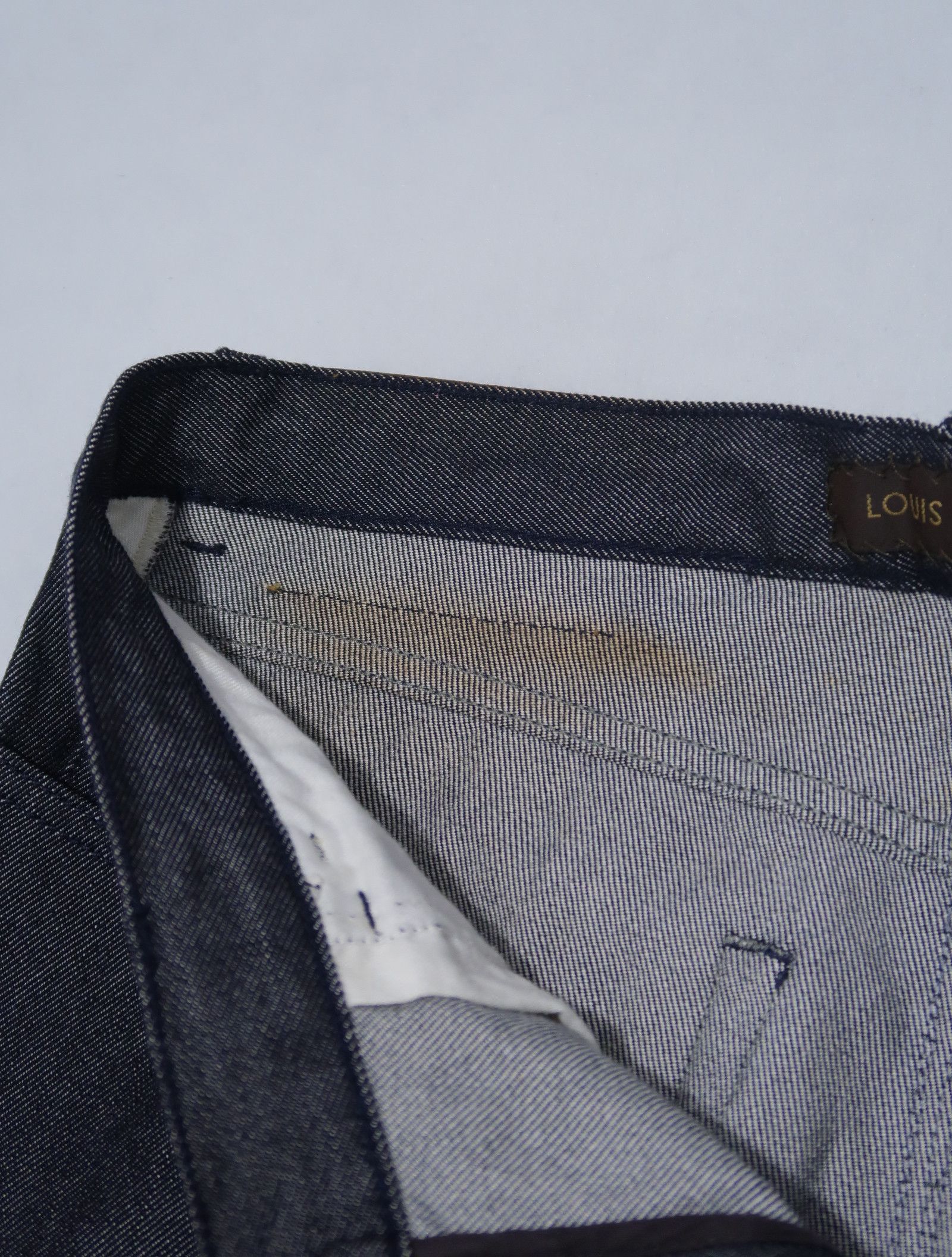 Louis Vuitton F/W 05 Selvedge Monogram Wool Denim - Marc Jacobs Era Size US 32 / EU 48 - 10 Thumbnail