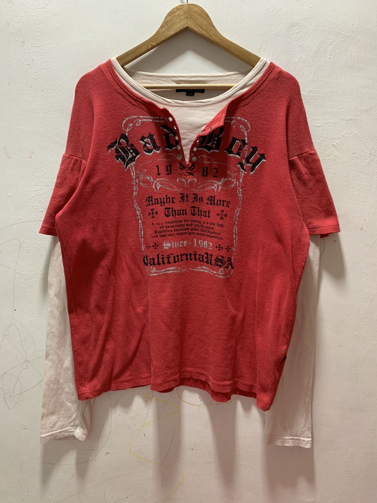 Japanese Brand Badboy Seditionaries Poem Cyber Gothic Punk DoubleLayer Size US XXL / EU 58 / 5 - 1 Thumbnail