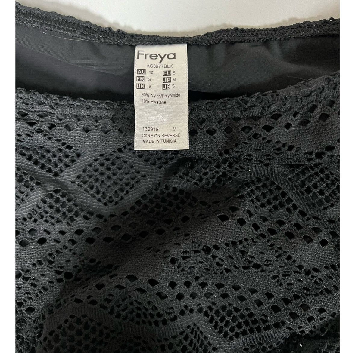 Freya Lingerie Freya Black Crochet Lace Swim Skirt Bikini Bottoms Size S 🖤 Size 27" / US 4 / IT 40 - 5 Thumbnail