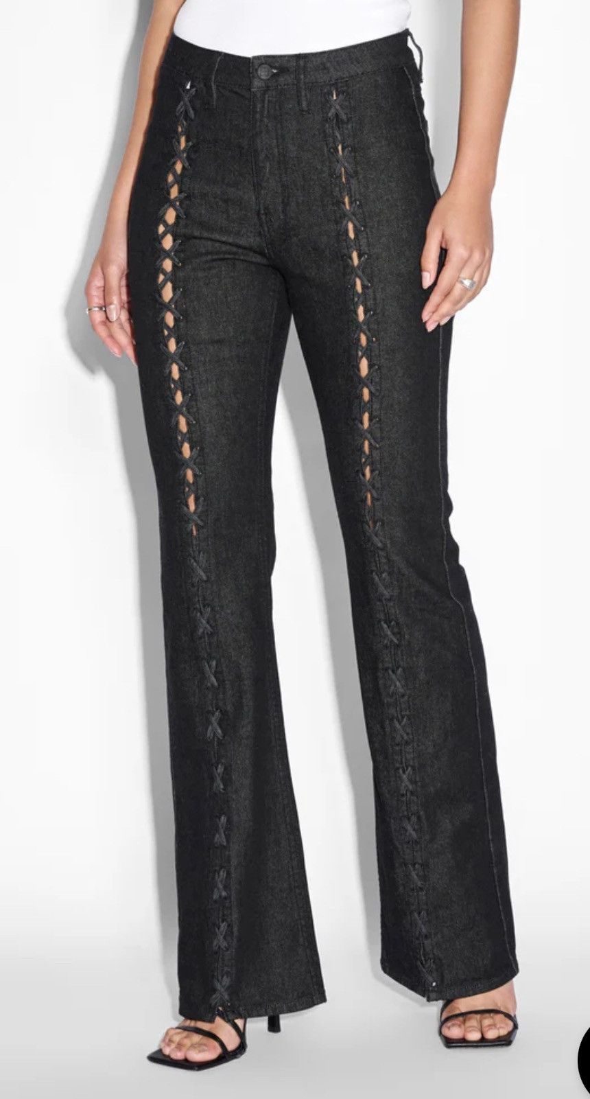Ksubi KSUBI SOHO Ebony Laced Jeans Size 26" / US 2 / IT 38 - 10 Thumbnail