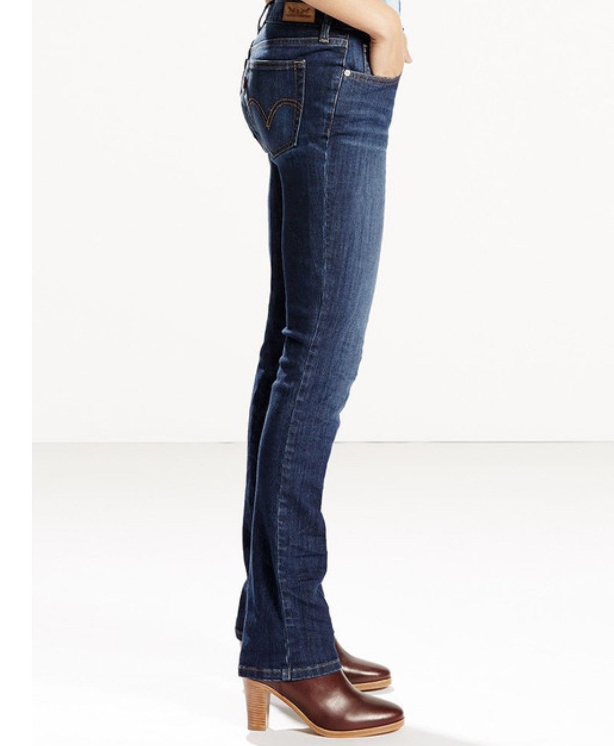 Levi's Levi Jeans Straight Fit Straight Leg Sleek Blue Size 32" / US 10 / IT 46 - 3 Thumbnail
