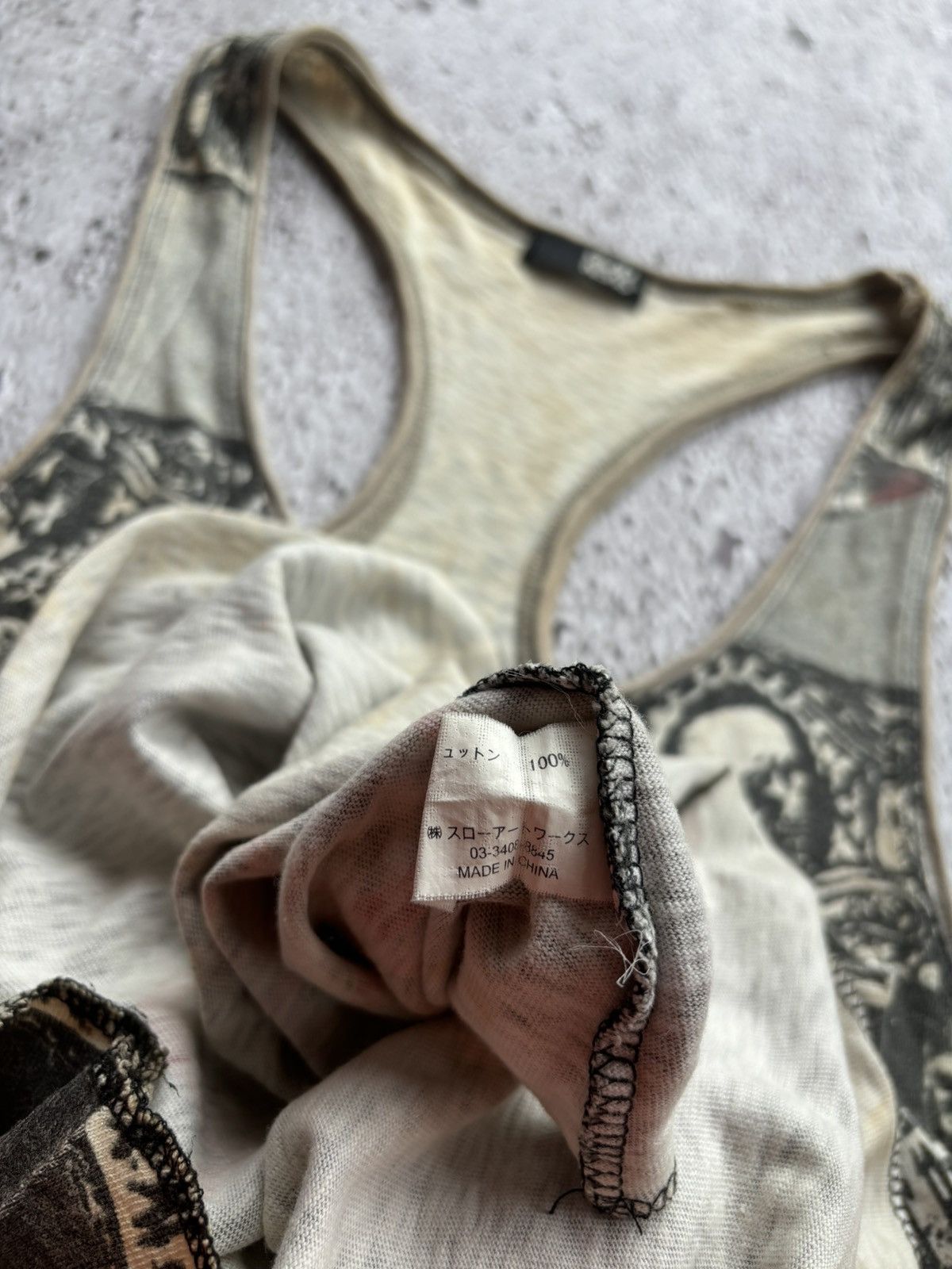 Hysteric Glamour Y2k Glad News Skull Punk Style Tank tops Size M / US 6-8 / IT 42-44 - 8 Thumbnail