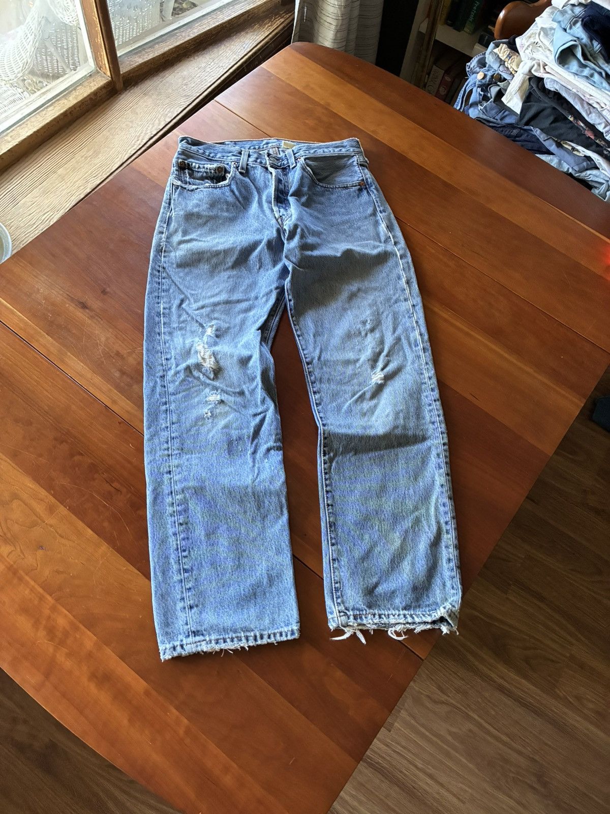 Vintage 90s Levi’s 501 distressed denim jeans