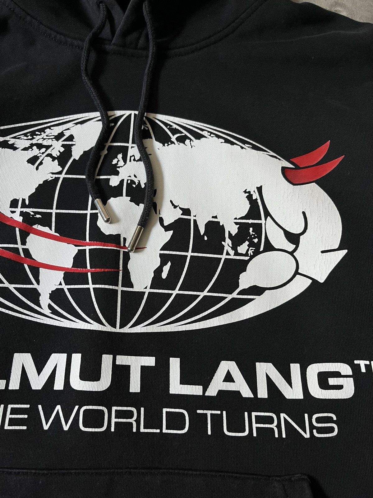 Helmut Lang Helmut Lang „ As The World Turns” black hoodie Size US M / EU 48-50 / 2 - 2 Thumbnail