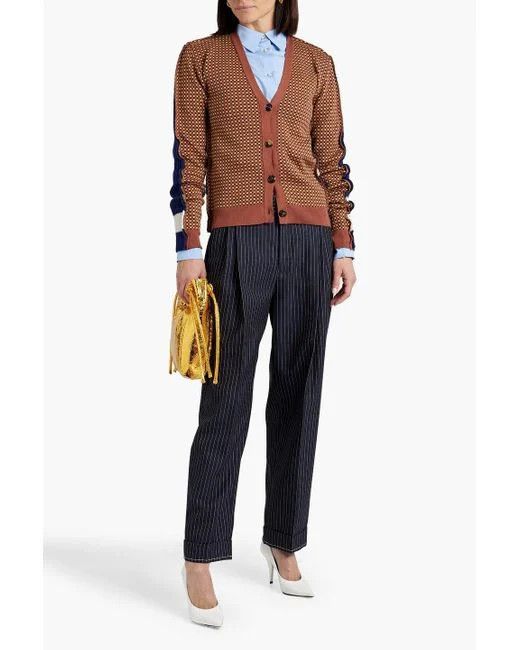 Marni o1w1db10824 Wool Cardigan in Brown Size XS / US 0-2 / IT 36-38 - 2 Thumbnail