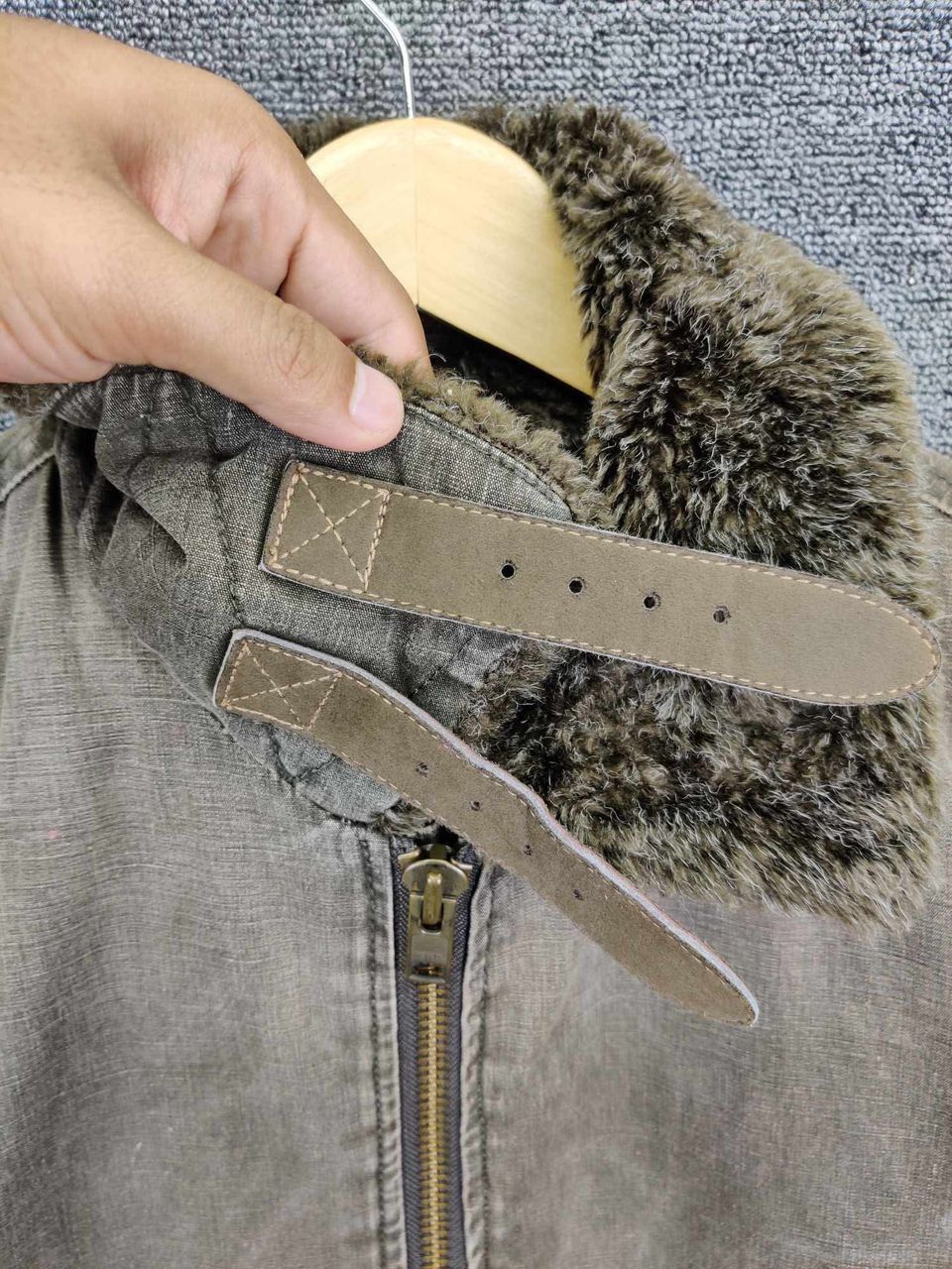 Johnbull Vintage John Bull Kojima Japan Denim Shearling Fur Jacket Size US L / EU 52-54 / 3 - 10 Thumbnail