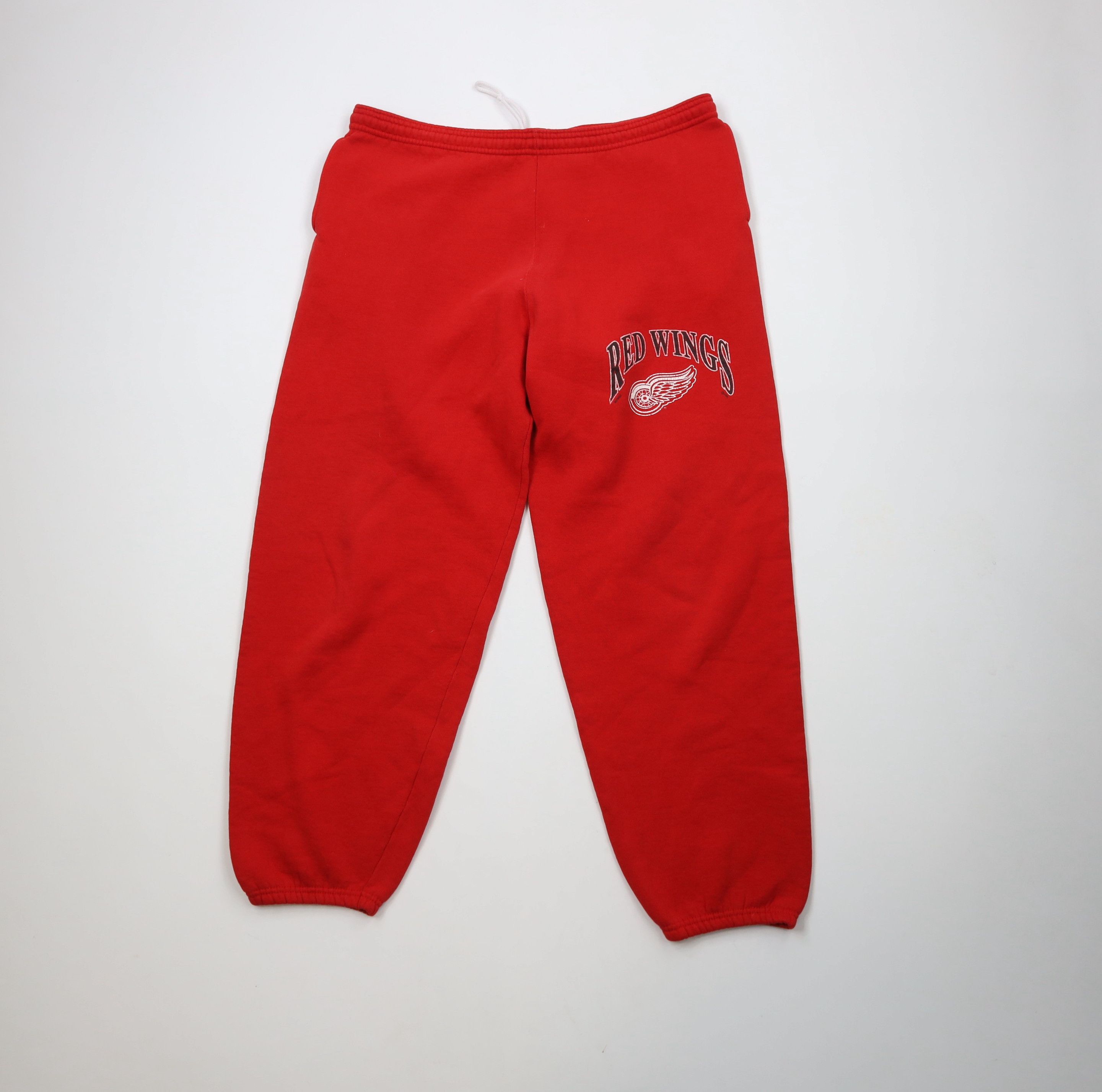 Vintage Vintage 90s Detroit Red Wings Hockey Sweatpants Joggers USA Size US 34 / EU 50 - 1 Thumbnail