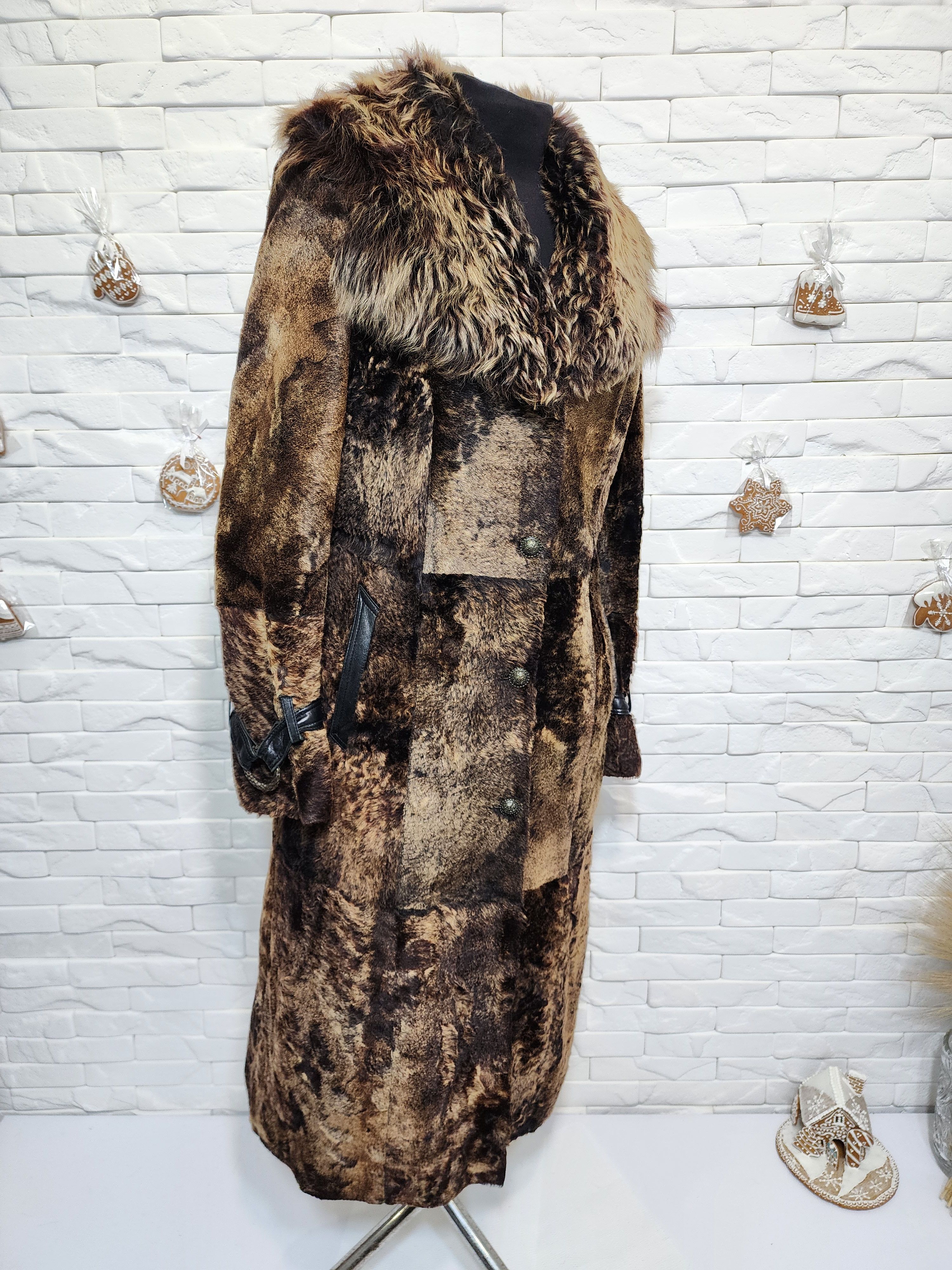 Furla Brown Fur Coat: Genuine Fur. Women's Sheepskin. Size M / US 6-8 / IT 42-44 - 3 Thumbnail