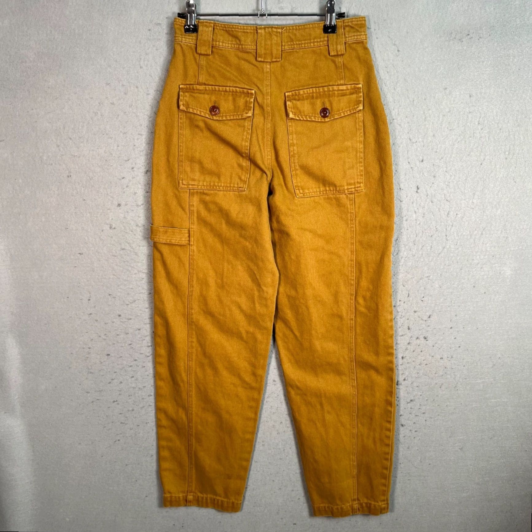 Alex Mill VINTAGE Alex Mill Womens Pants Chino 25 Mustard Yellow Cotton Blend Tapered Front Flat 29in Inseam Womens Size 42" / US 20 - 2 Thumbnail