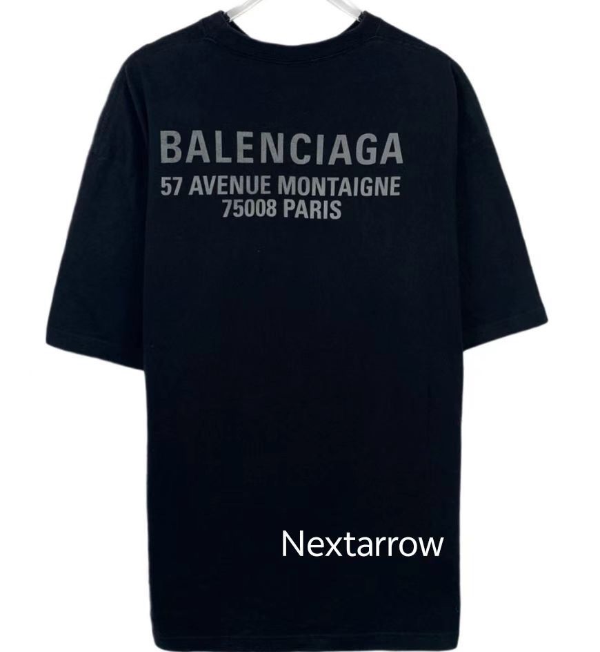 Balenciaga Balenciaga color logo printed round neck black cotton shor Size US M / EU 48-50 / 2 - 2 Thumbnail