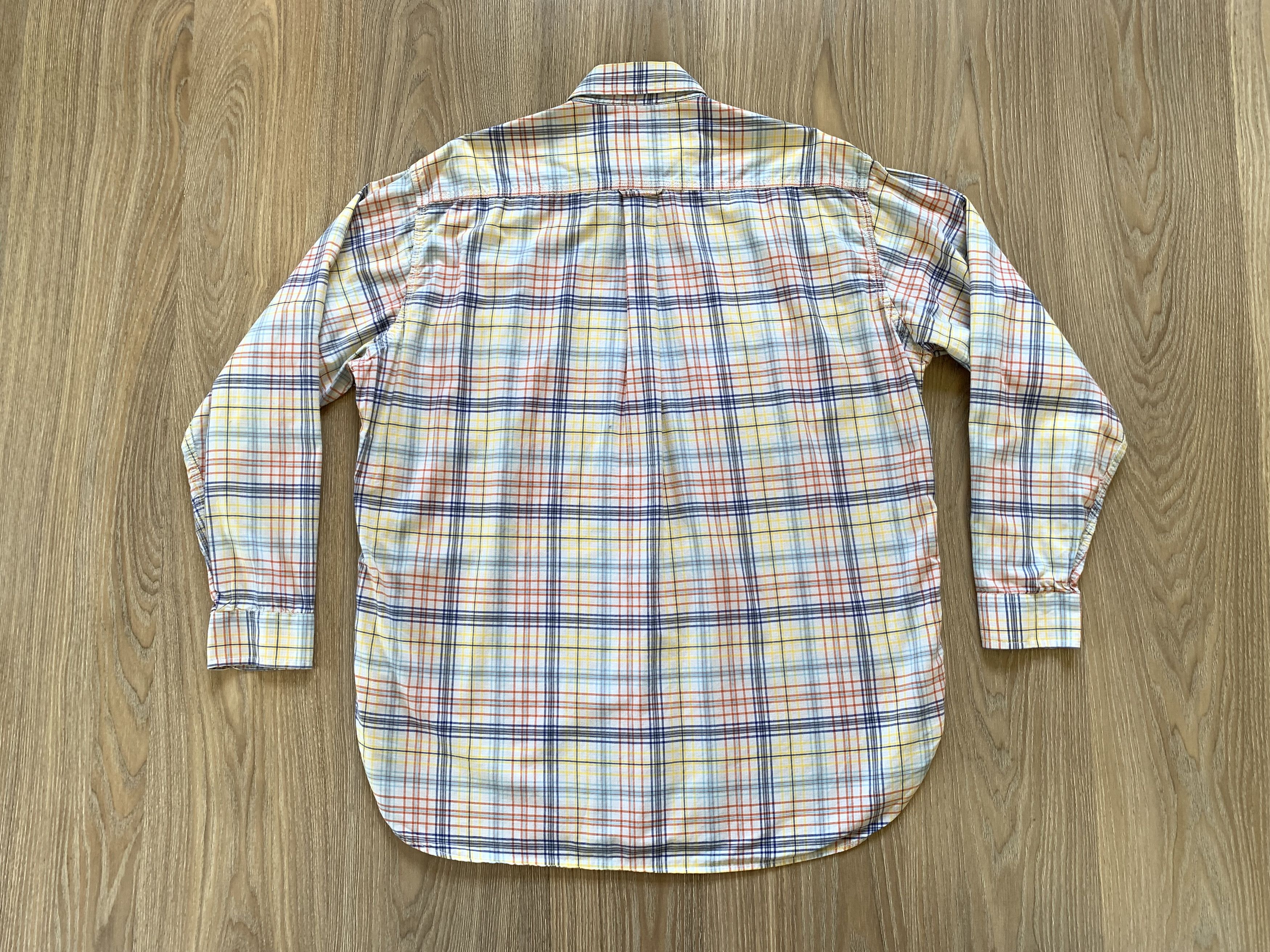 Valentino × Vintage Valentino Vintage Short Sleeve Plaid Cotton Shirt Size US L / EU 52-54 / 3 - 3 Thumbnail