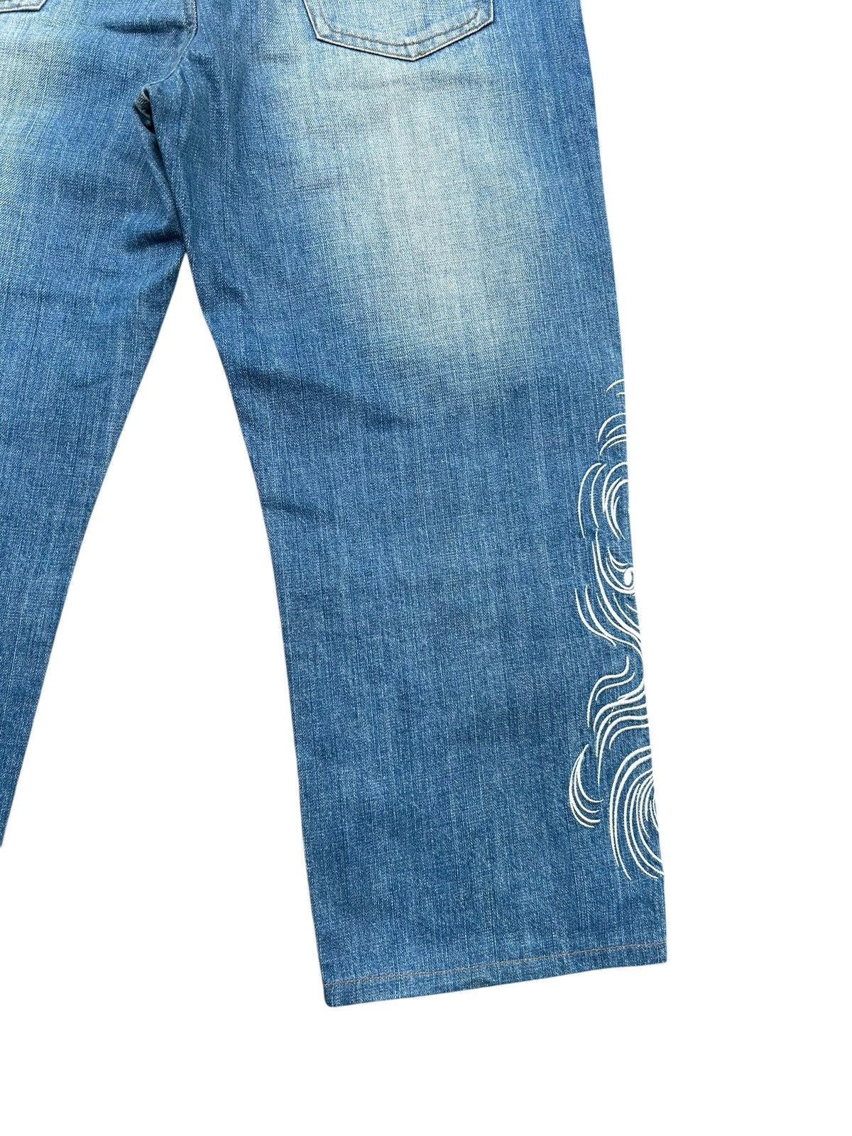 Kapital KARAKURI Japanese Brand Rare Big Koi Denim Jeans Size US 38 / EU 54 - 13 Thumbnail