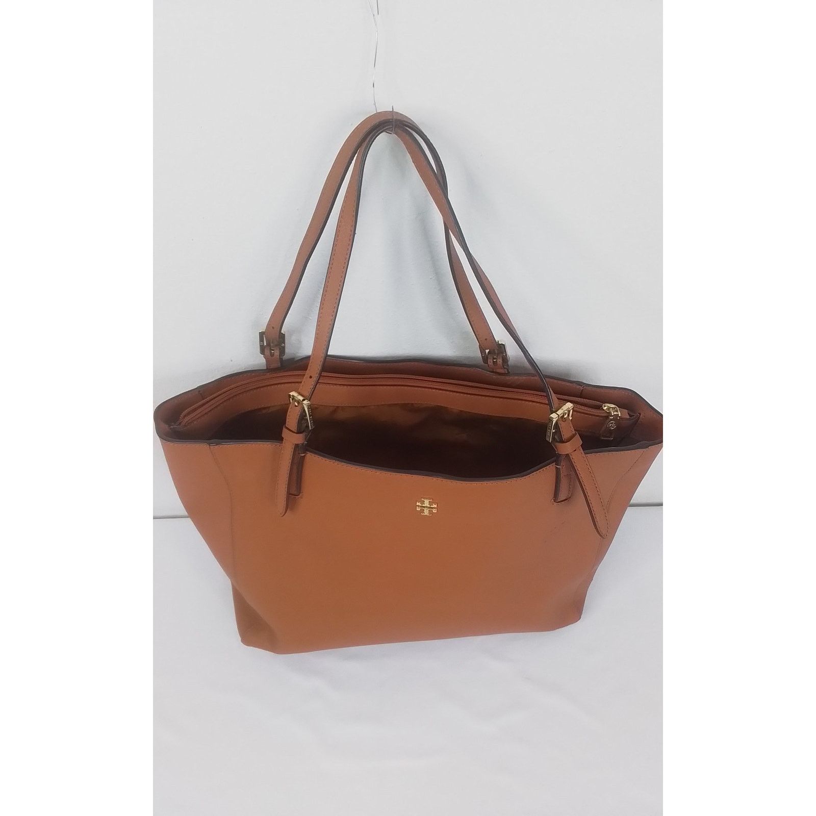 Tory Burch Tori Burch Leather Tote Handbag Purse Brown Size ONE SIZE - 7 Thumbnail