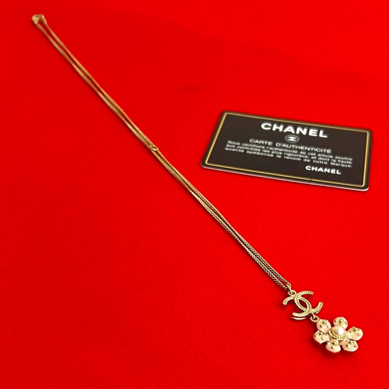 Chanel Chanel Chanel Coco Mark Flower Motif Necklace Metal Necklace DUTY FREE for USA Size ONE SIZE - 1 Thumbnail