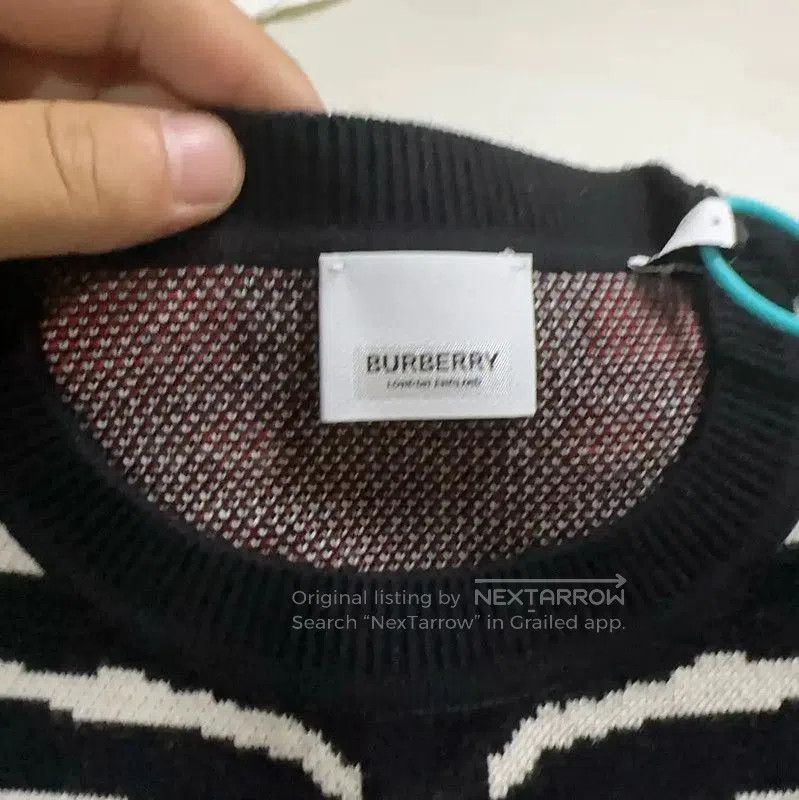 Burberry Burberry Black Wool Knit Sweater for Men. Size US M / EU 48-50 / 2 - 3 Thumbnail
