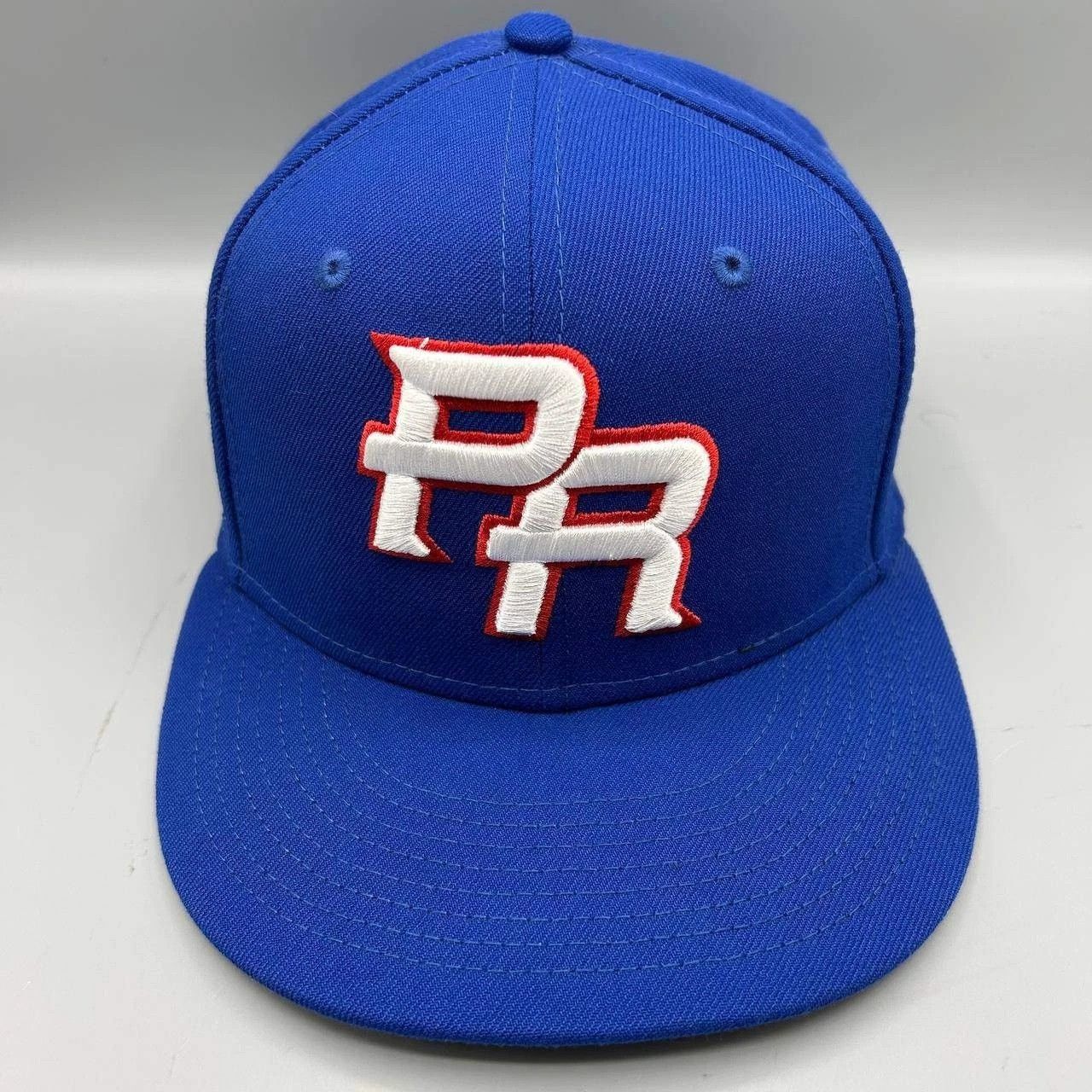 New Era Puerto Rico Flag Hat Men 7 1/4 Blue Gray MLB Fitted Cap Size ONE SIZE - 1 Thumbnail