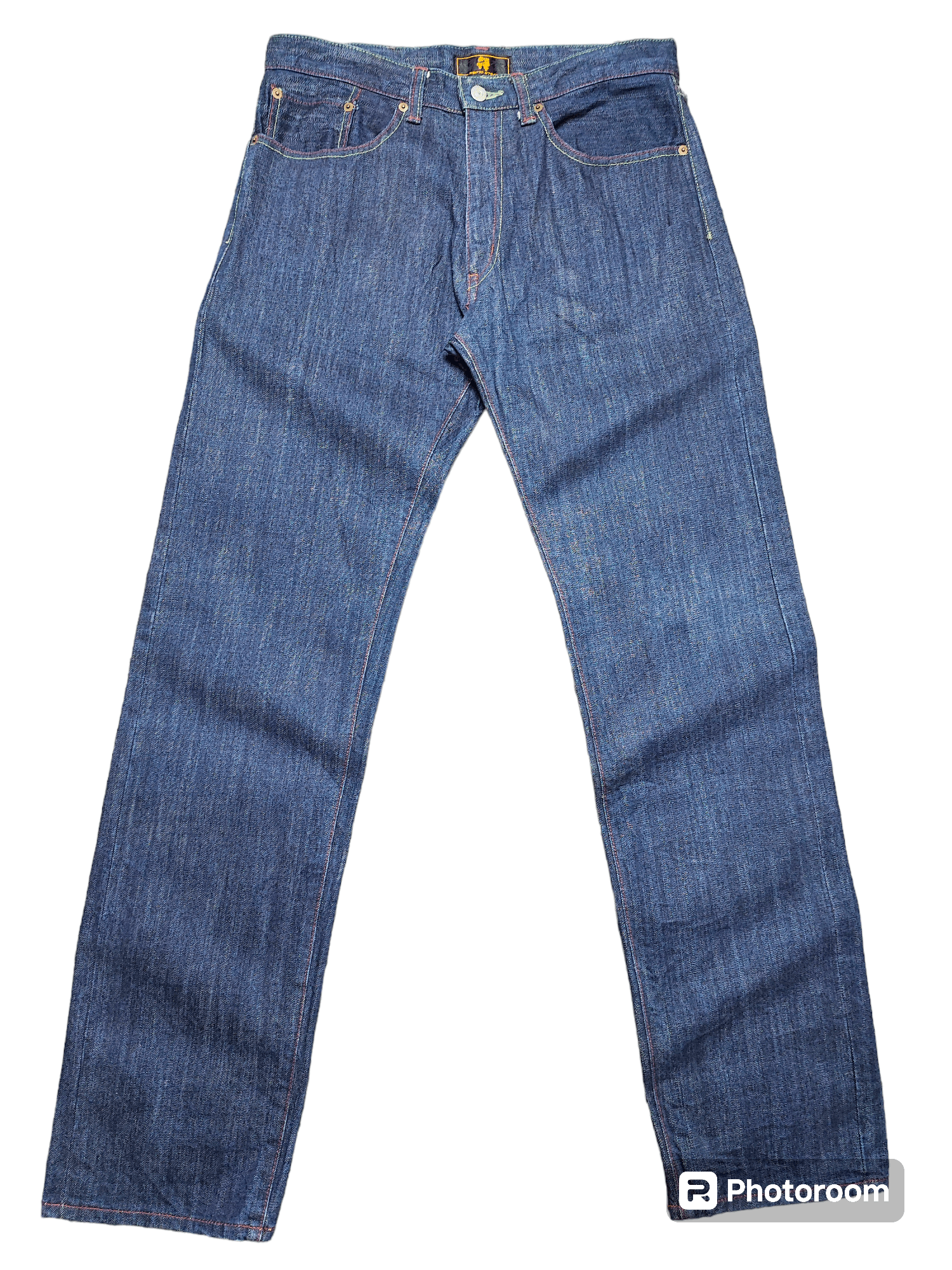 Japanese Brand Vintage Zen Kyoto Hand Painted Denim Jeans Size US 32 / EU 48 - 2 Thumbnail