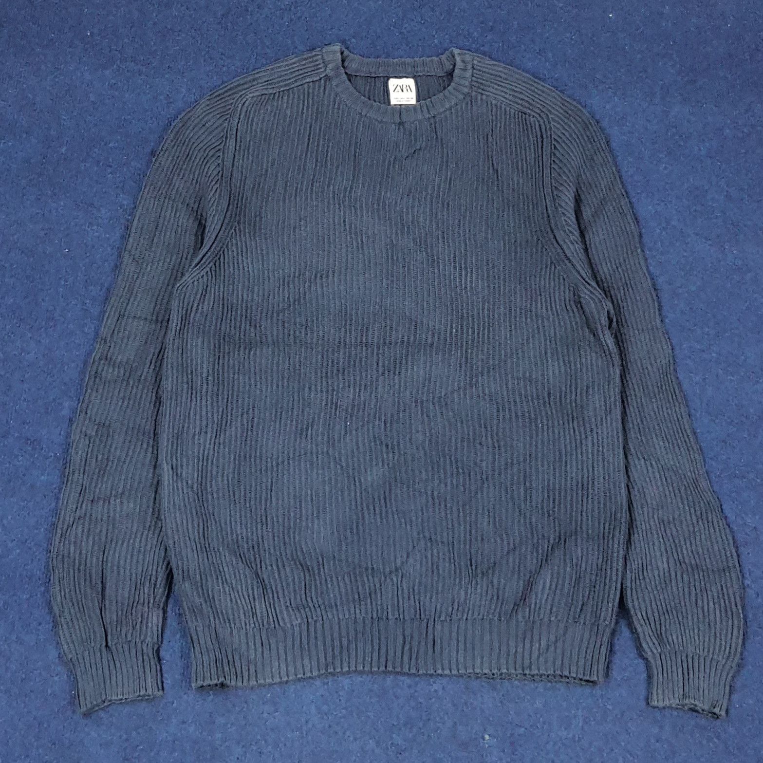 Vintage × Zara Vintage Zara Designer Knitted Custom Logo Sweatshirt C229N16 Size US M / EU 48-50 / 2 - 3 Thumbnail
