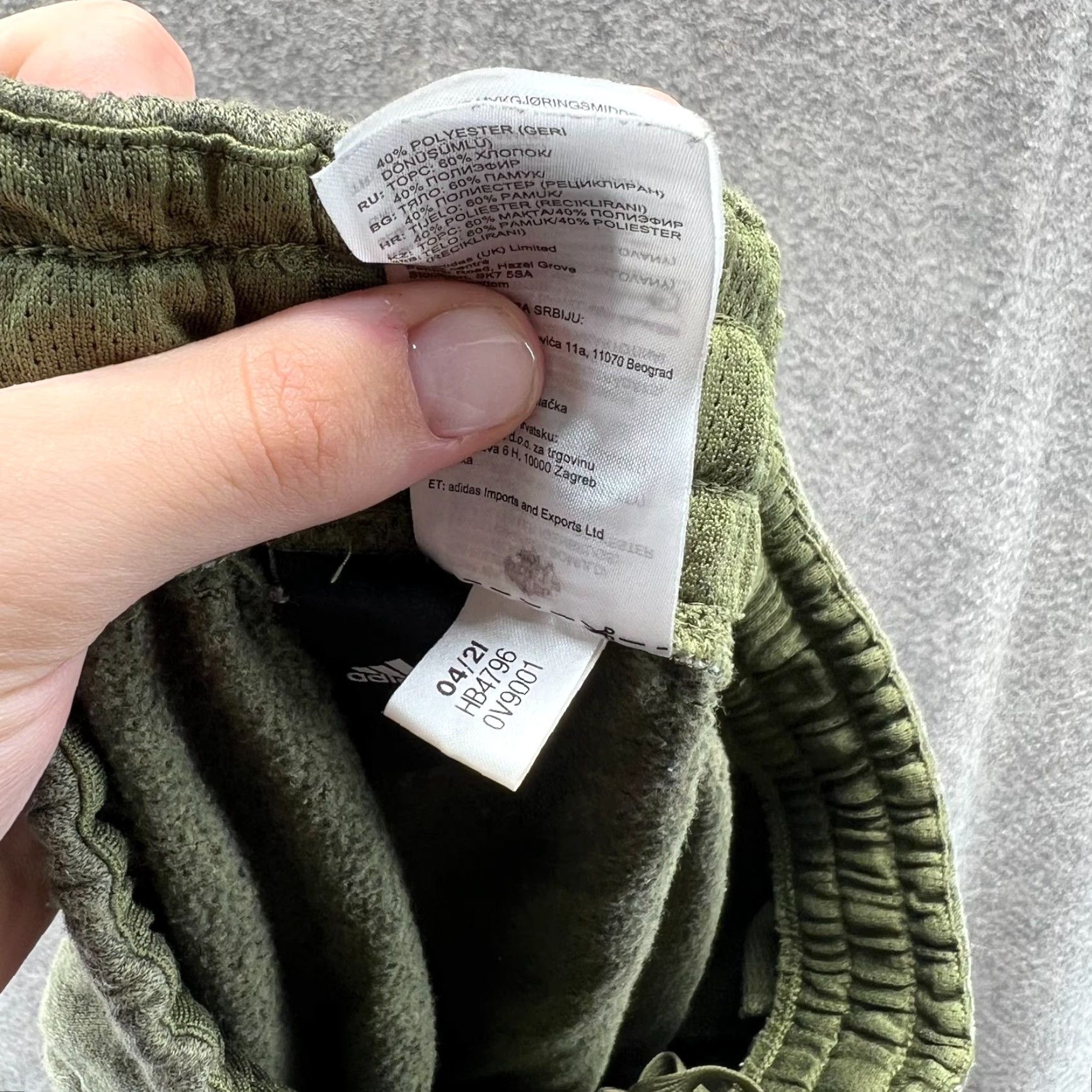 Adidas VINTAGE adidas Jogger Mens Medium Green Olive Fleece Sweatpants Trefoil Tapered Pants Regular Size US 31 - 3 Thumbnail