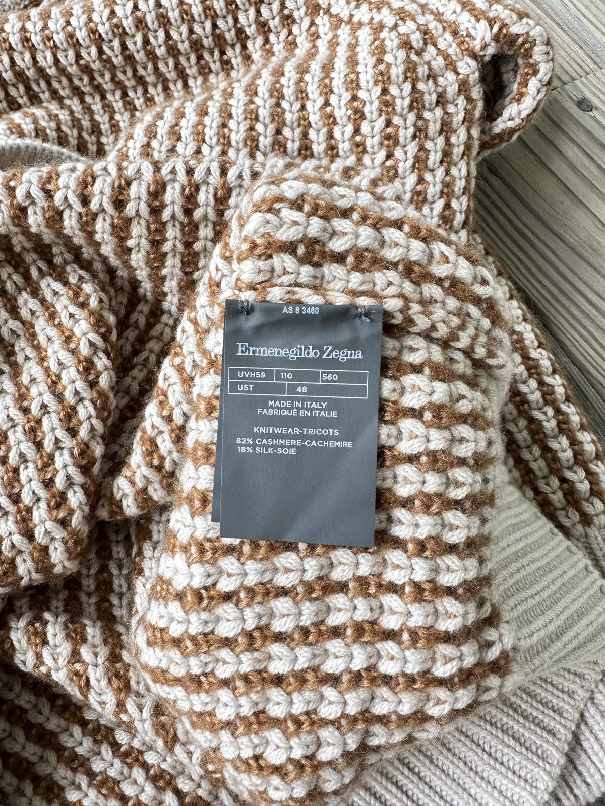 Ermenegildo Zegna Zegna Cashmere Silk Sweater Knit Size US S / EU 44-46 / 1 - 7 Thumbnail