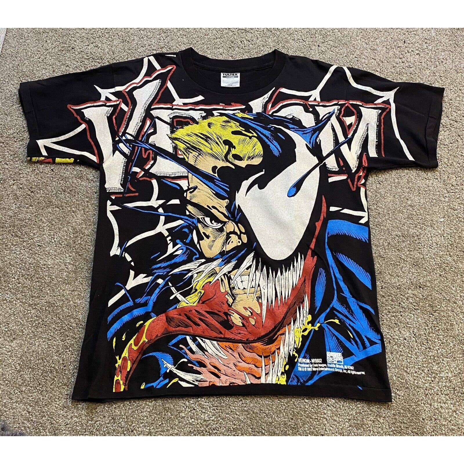 Tultex 1992 Venom Marvel Comics AOP T Shirt Single Spiderman Large Size US L / EU 52-54 / 3 - 1 Preview