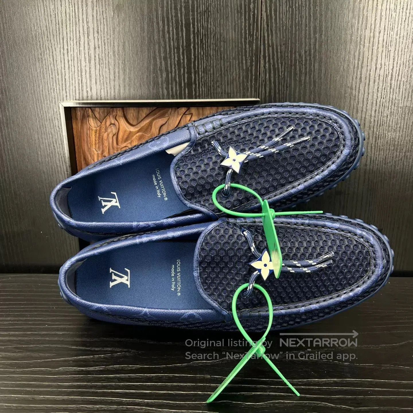 Louis Vuitton Blue Mesh Slip. Size US 10 / EU 43 - 8 Thumbnail