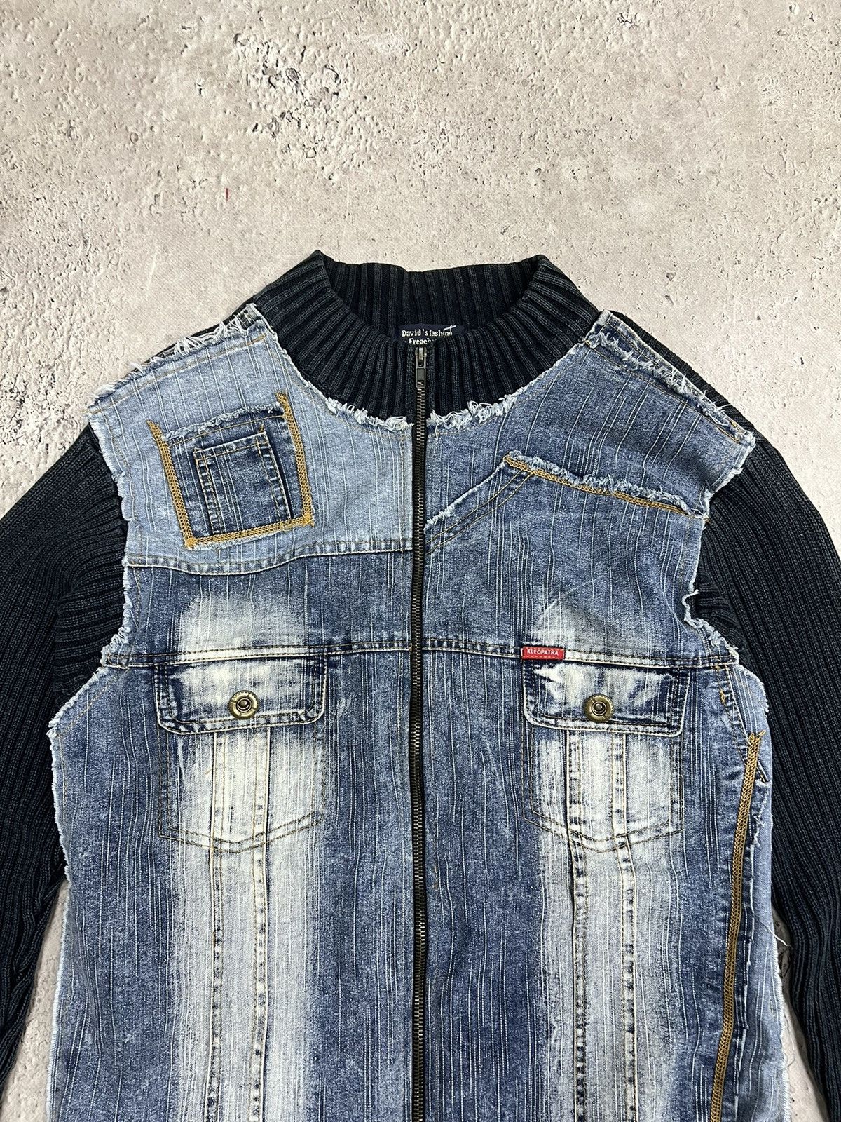 20471120 × Seditionaries VINTAGE Y2K Seditionaries Knitted Print 777 Stylish Sweater Size US L / EU 52-54 / 3 - 7 Thumbnail