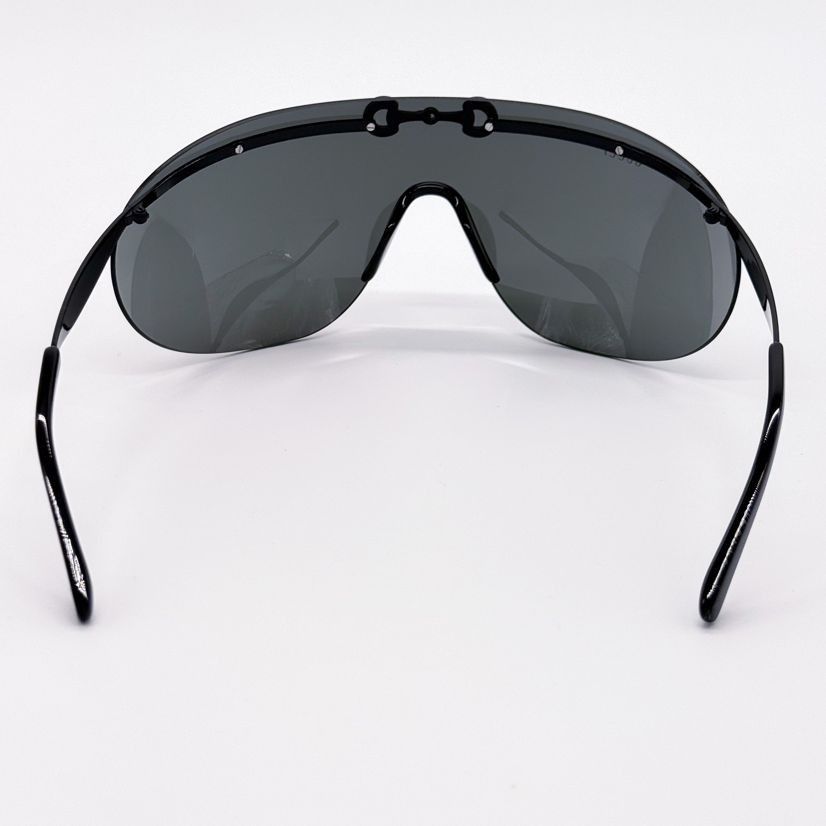 Gucci NEW GUCCI GG1656S 001, BLACK OVERSIZED MASK SUNGLASSES GUCCI Size ONE SIZE - 8 Thumbnail