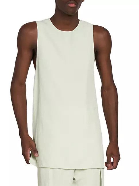 Jil Sander o1y1124 Sleeveless Tank Top in Tea Green Size US XS / EU 42 / 0 - 3 Thumbnail