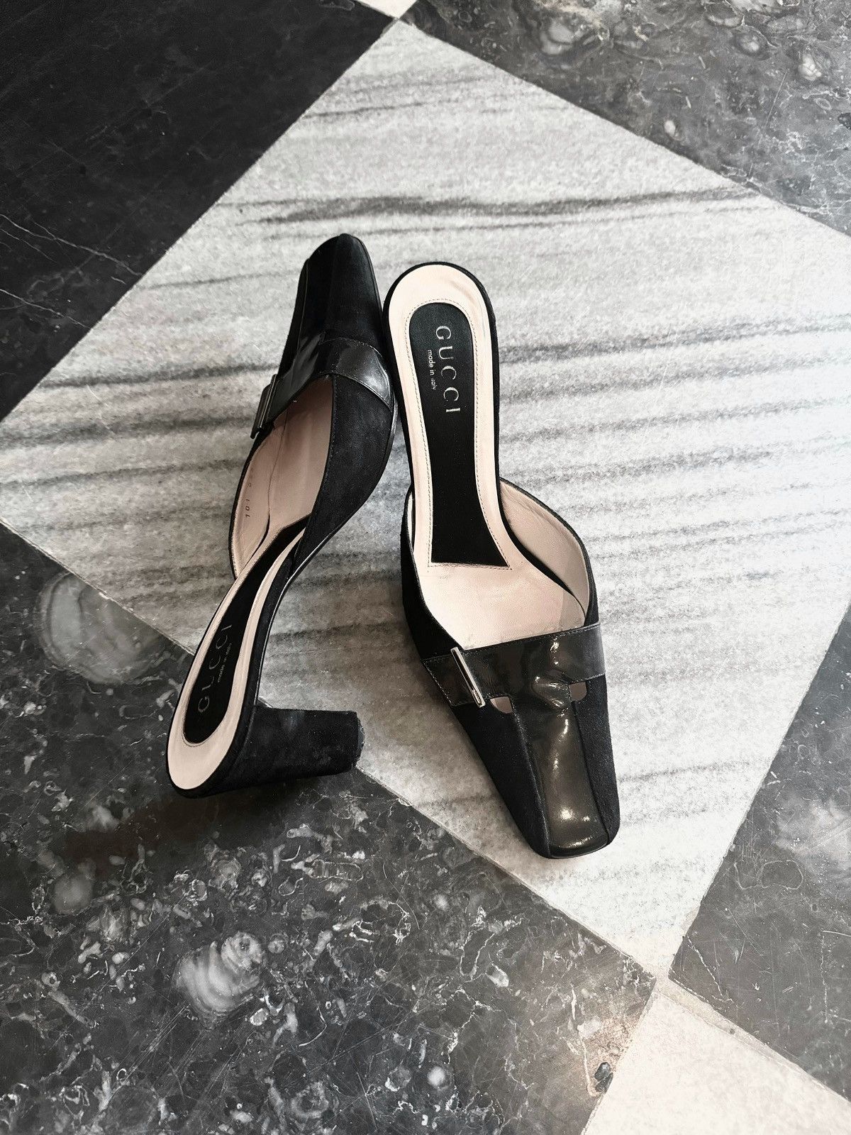 Gucci Tom Ford for Gucci Era Leather Mules with Heels Size US 9 / IT 39 - 3 Thumbnail