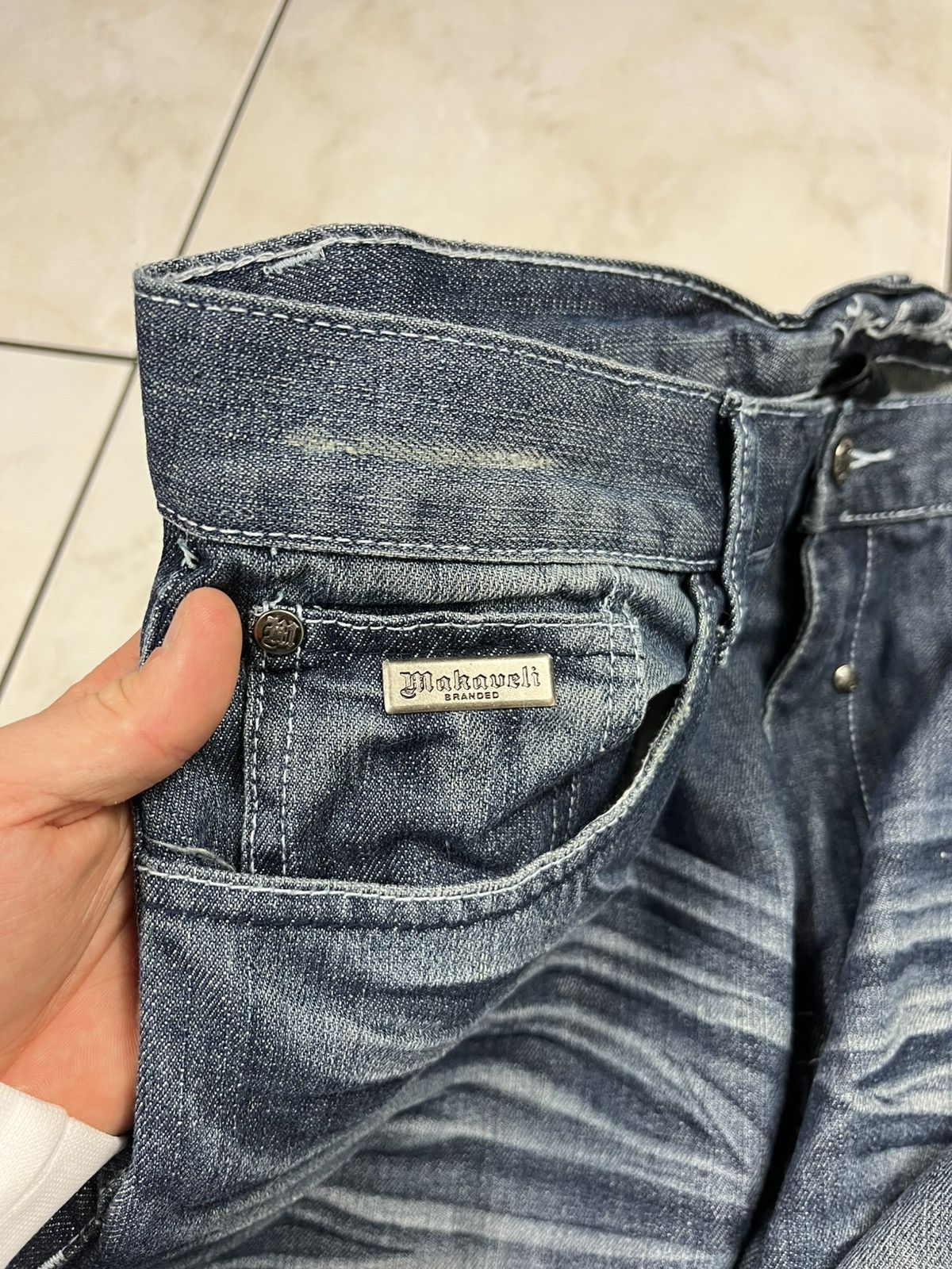 Makaveli × Vintage Vintage Makaveli Tupac 2pac baggy y2k distressed denim jeans Size US 38 / EU 54 - 21 Thumbnail