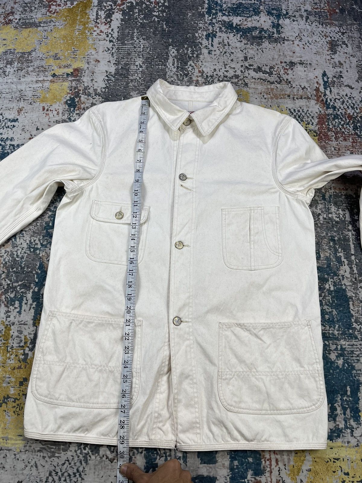 Japanese Brand Vintage Waltz Brand Canvas Button Chore Jackets Size US M / EU 48-50 / 2 - 13 Thumbnail