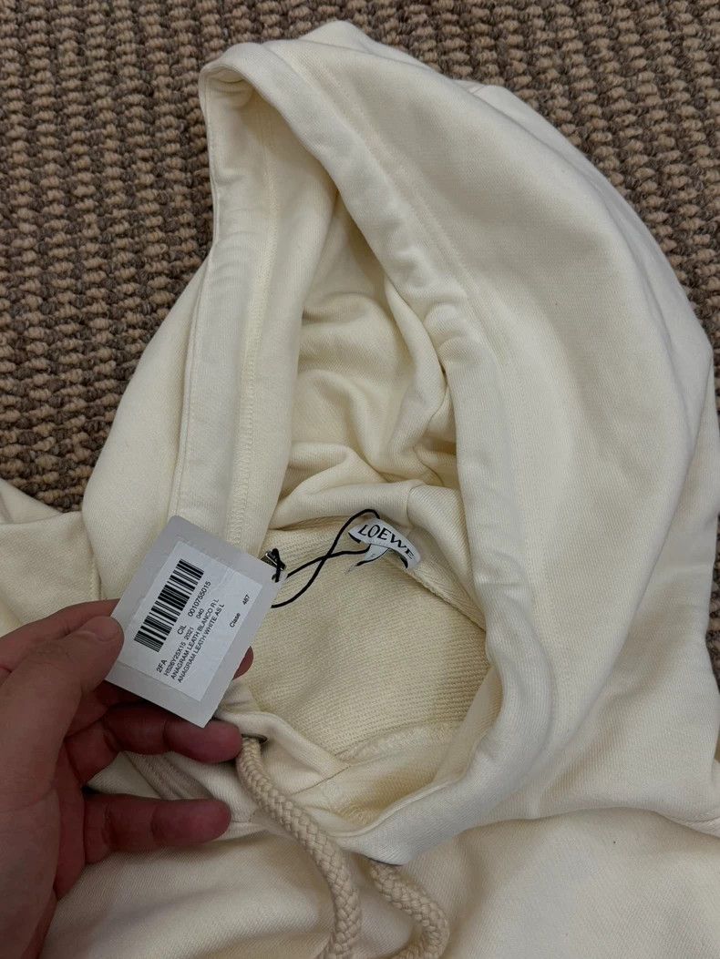 Loewe LOEWE White hooded hoodie Size L / US 10 / IT 46 - 5 Thumbnail