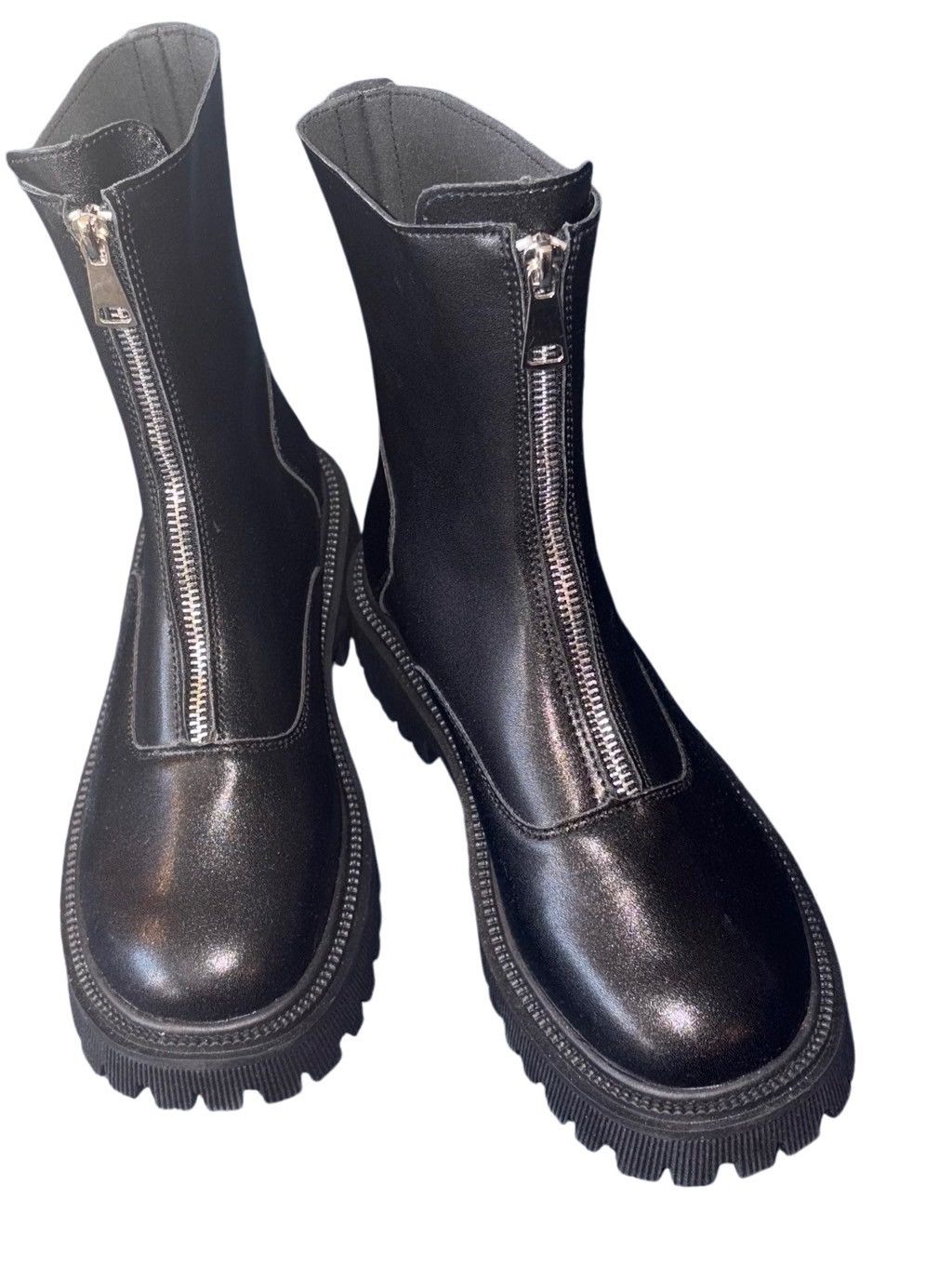 Vintage Vintage Punk Zipper Combat Boots Size US 6 / IT 36 - 1 Thumbnail