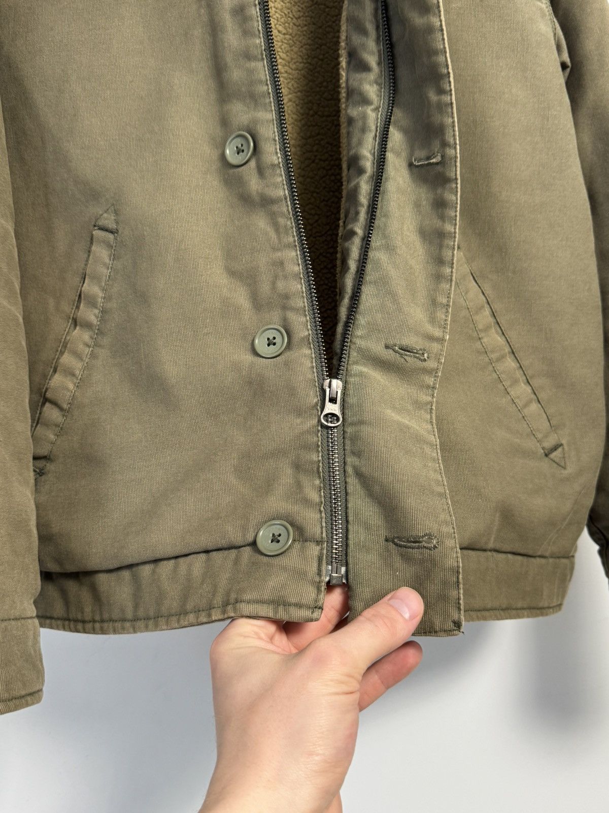 Carhartt Carhartt Men's Khaki Cotton Sheffield Jacket N-1 Style Size US S / EU 44-46 / 1 - 13 Thumbnail