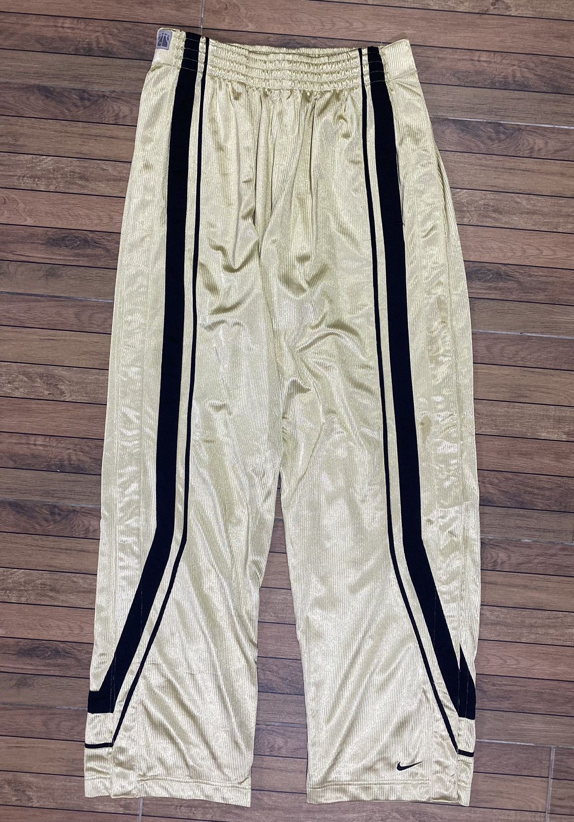 NBA Nike x NBA Gold Velour Tearaway Track Pants Rare VTG Warm-Up Size US 36 / EU 52 - 1 Thumbnail