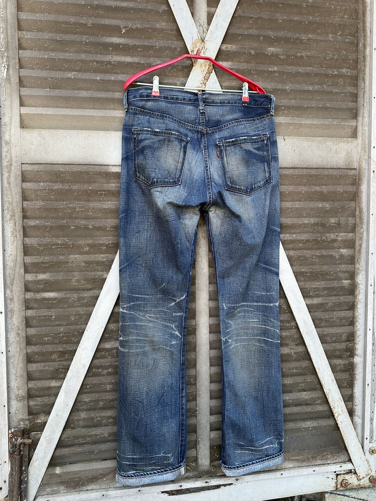 Levi's Vintage Clothing 👹Vintage Levis 501 Big E Washed Baggy Jeans Size US 34 / EU 50 - 4 Thumbnail