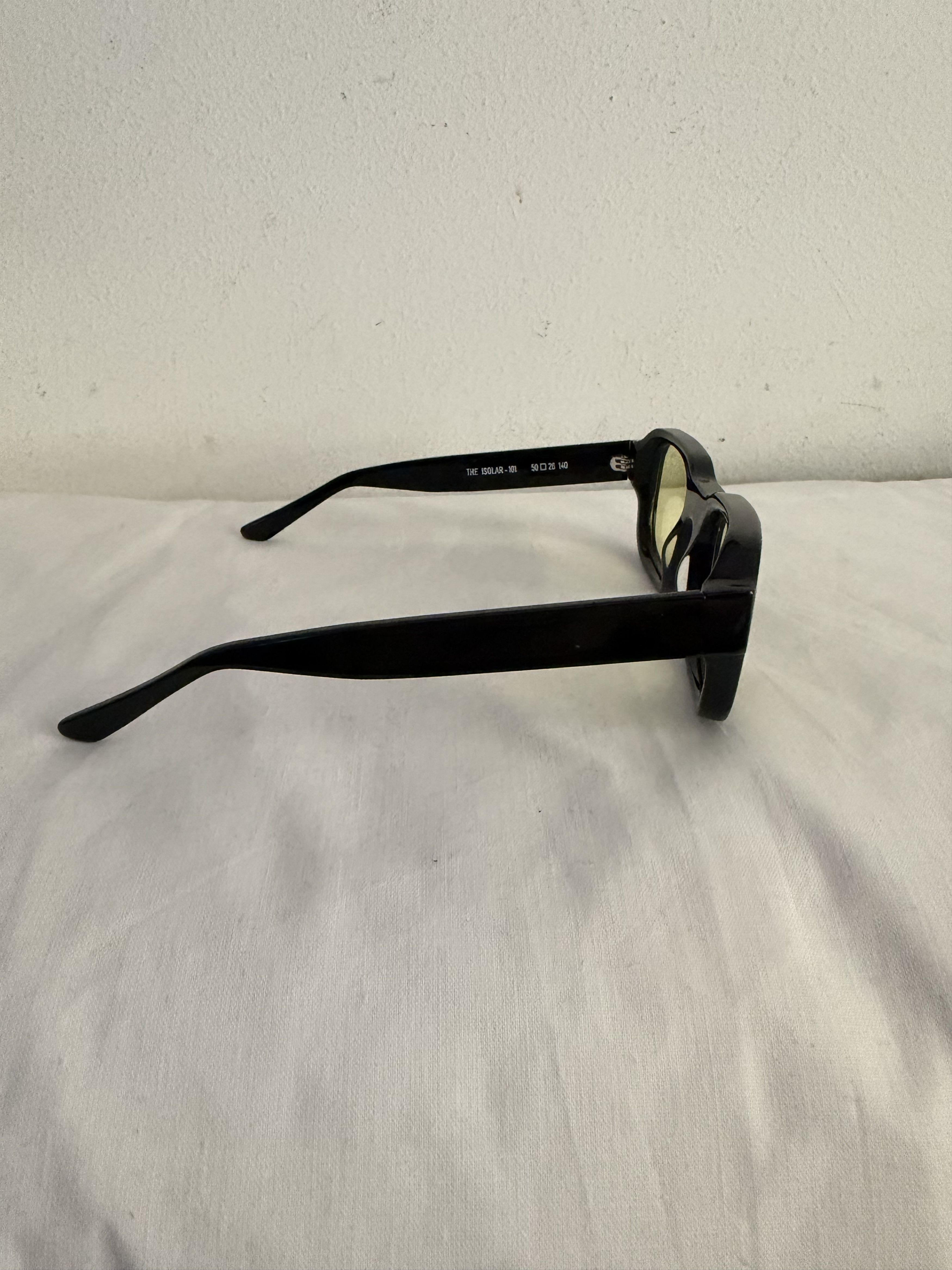 Enfants Riches Deprimes × Thierry Lasry The Isolar - 101 Chunky Black Acetate Yellow Sunglasses Size ONE SIZE - 7 Thumbnail