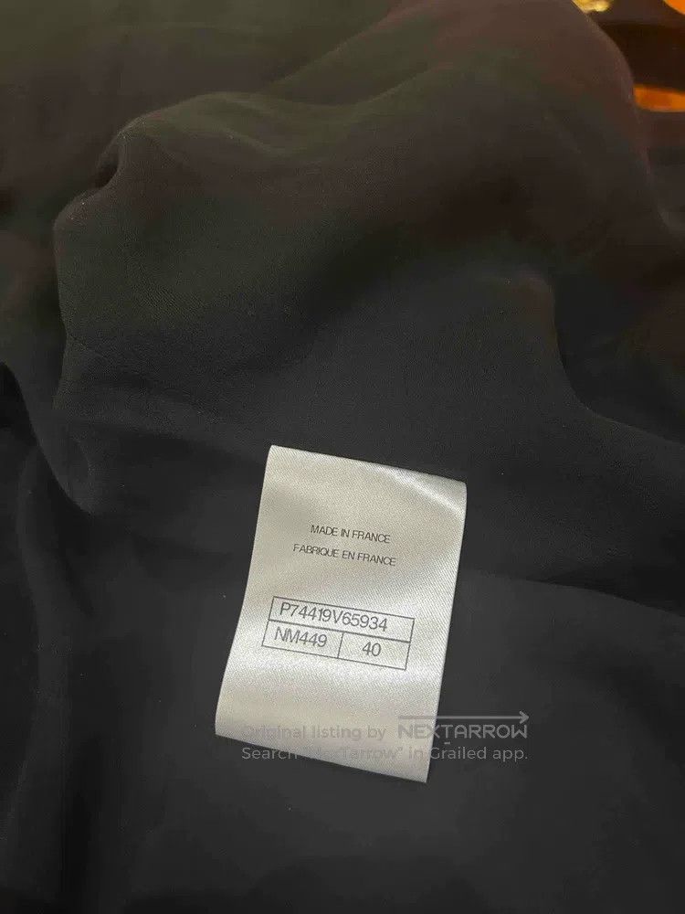 Chanel Chanel Black striped glitter round-neck two-pocket jacket Size S / US 4 / IT 40 - 7 Thumbnail