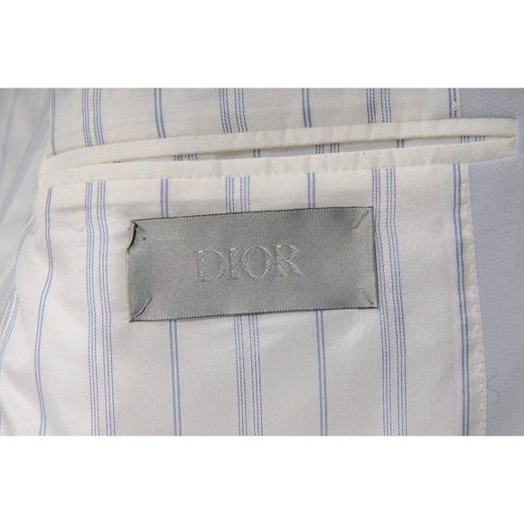 Dior o1tko10426 Double -Breasted Blazer Jacket in Baby Blue Size US L / EU 52-54 / 3 - 5 Thumbnail