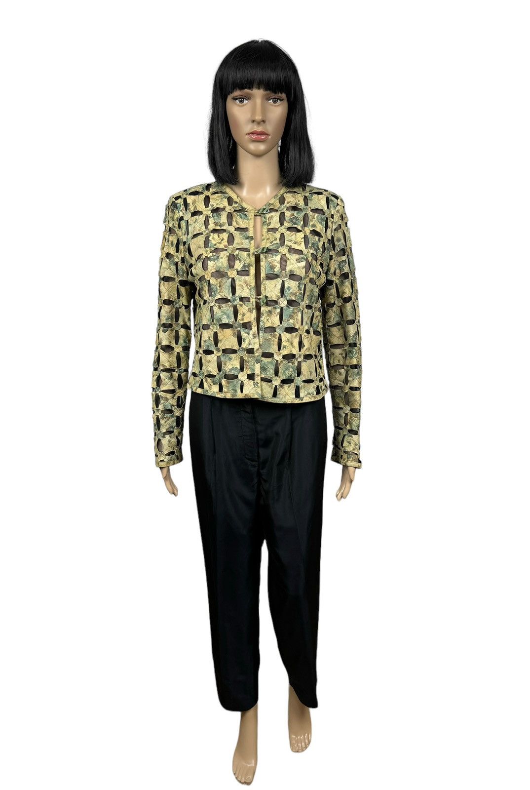 Designer × Genuine Leather Morgana Exclusive Genuine Leather Perforated Jacket size M Size M / US 6-8 / IT 42-44 - 2 Thumbnail