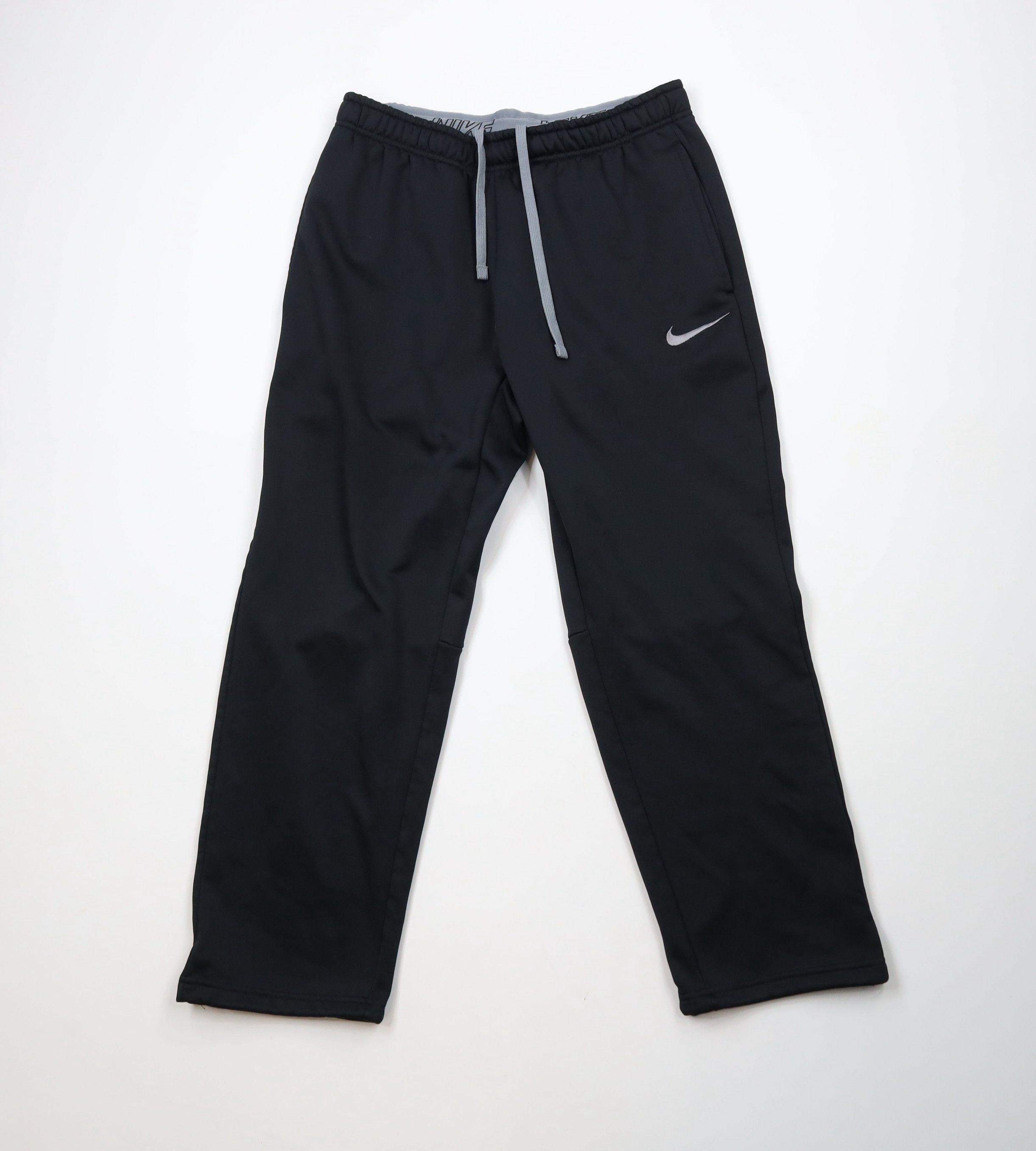 Nike × Vintage Vintage Y2K Nike Travis Scott Big Swoosh Wide Leg Sweatpants Size US 36 / EU 52 - 1 Thumbnail